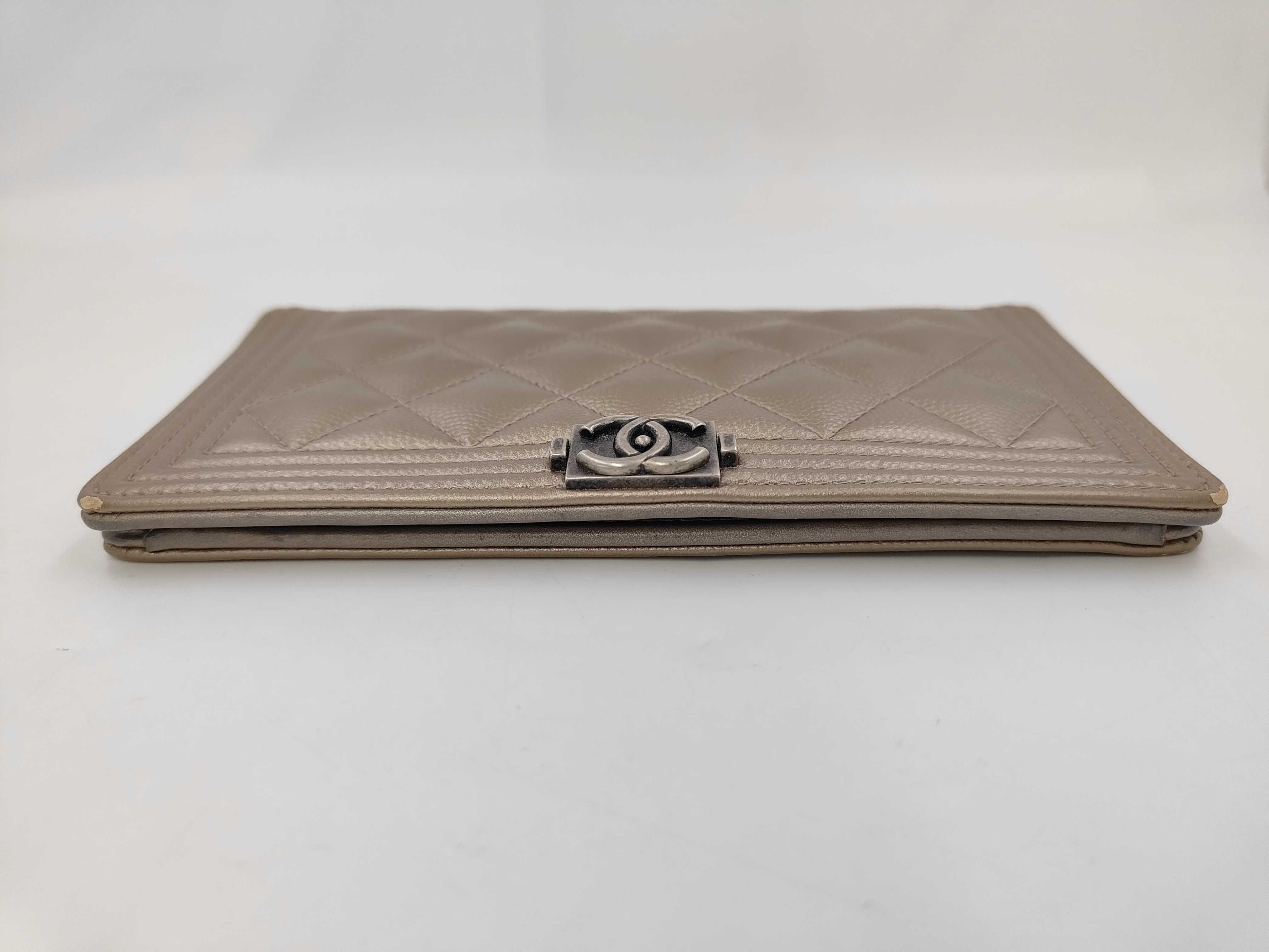 Gold Caviar Skin Boy Wallet (Serial Number 24) — view 3