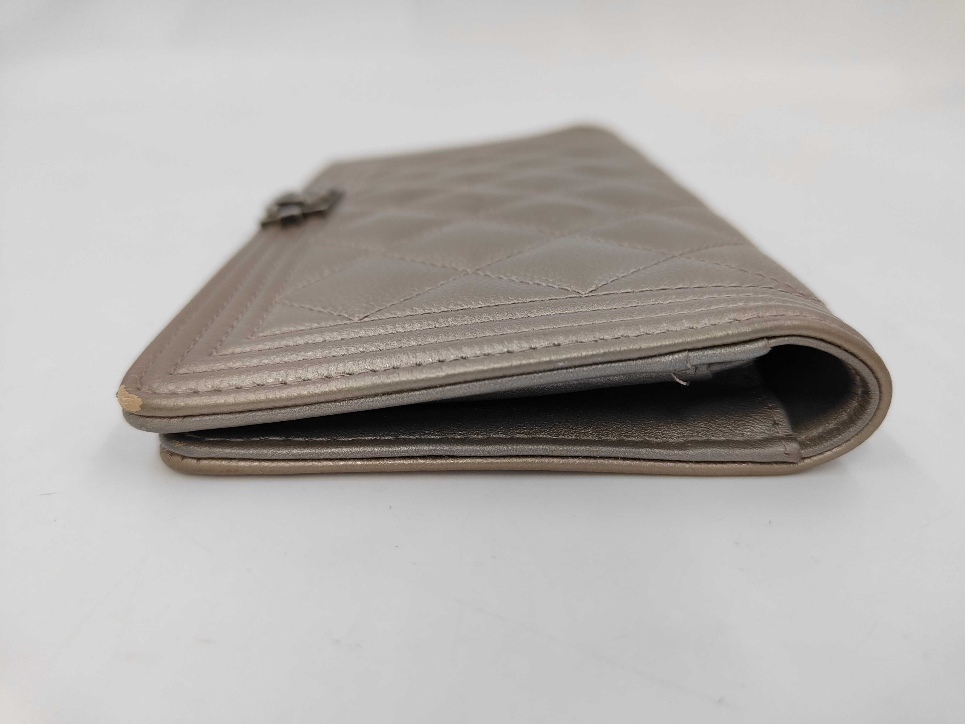 Gold Caviar Skin Boy Wallet (Serial Number 24) — view 4