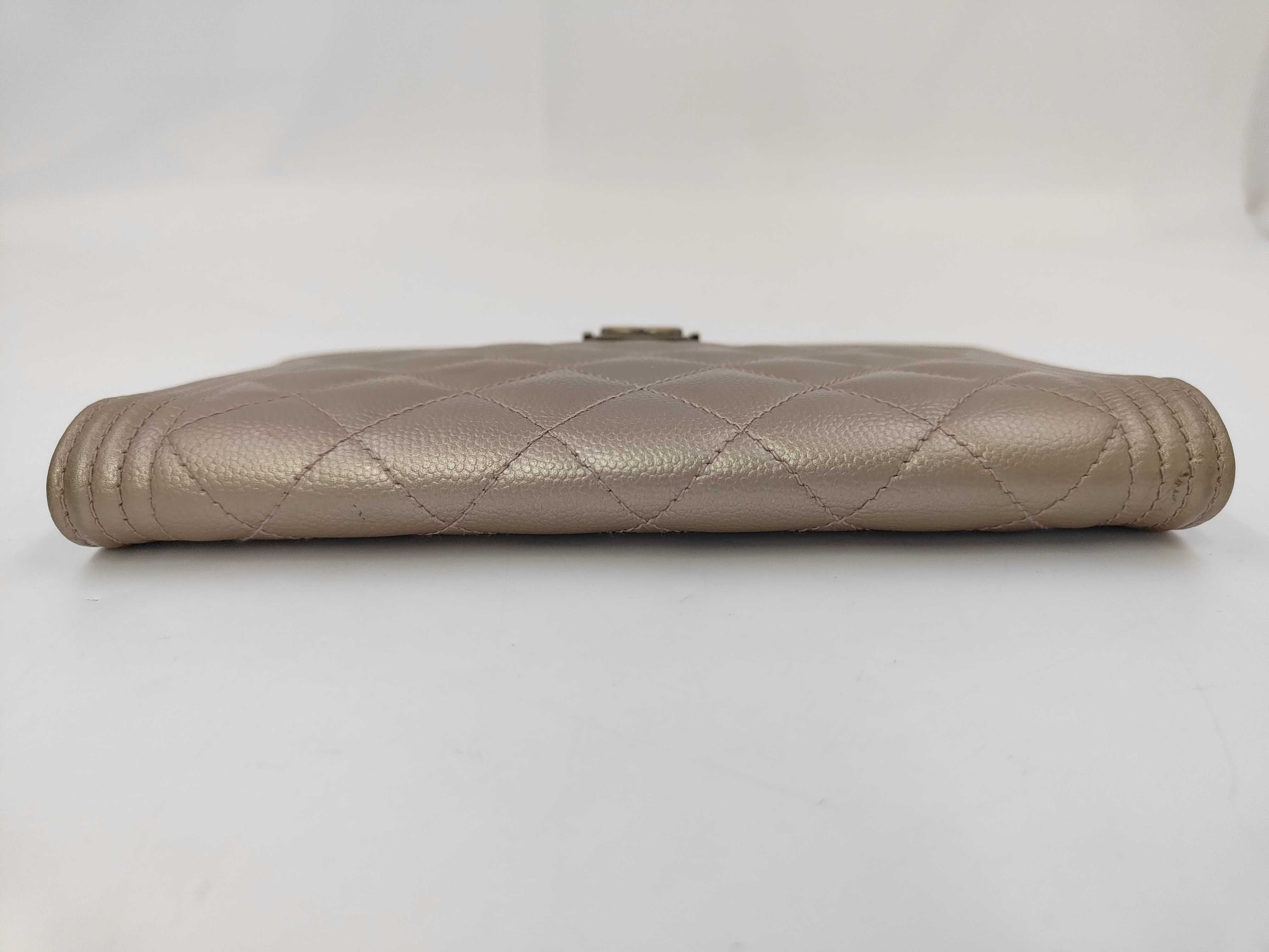 Gold Caviar Skin Boy Wallet (Serial Number 24) — view 5