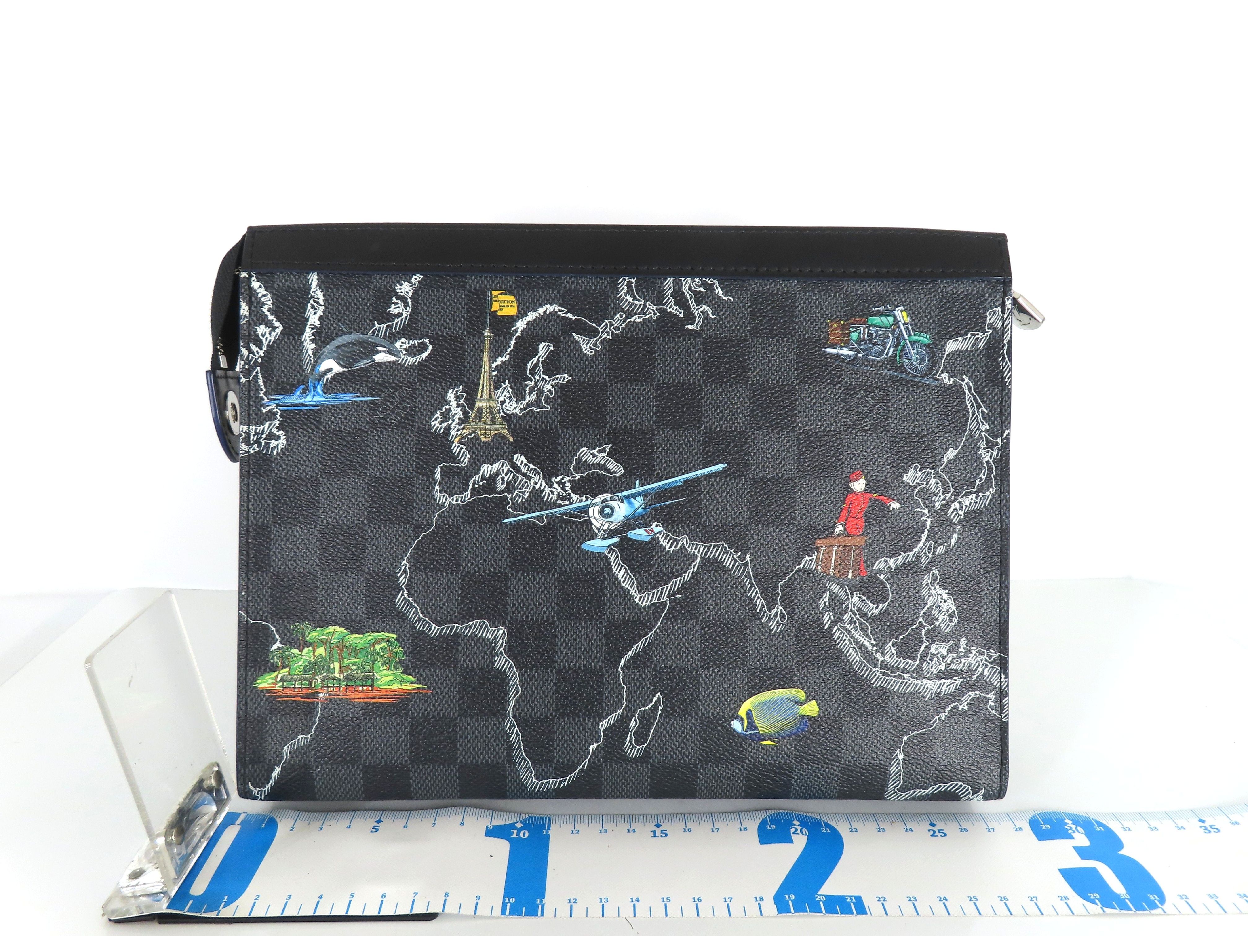 Damier Graphite Pochette Voyage World Map N40205 Second Bag — view 2