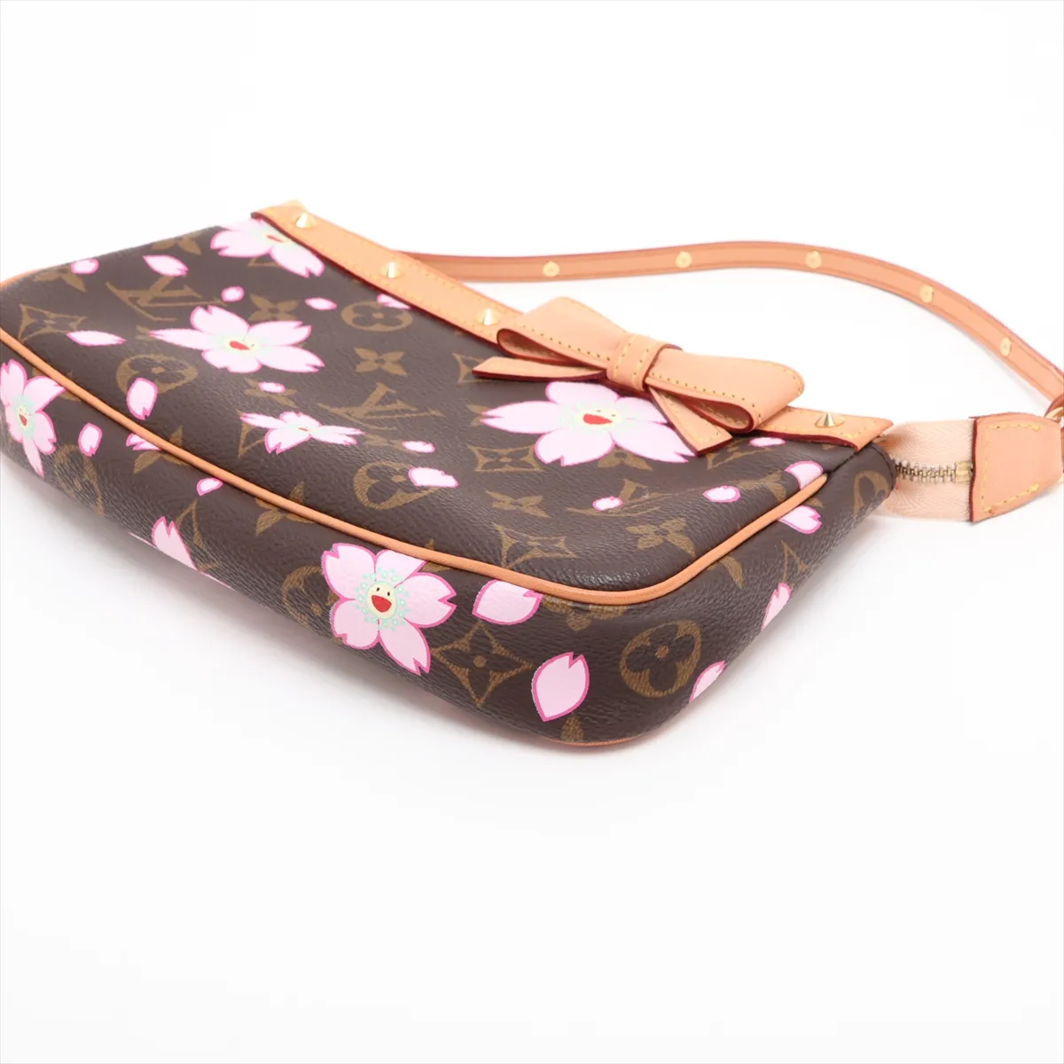 Monogram Cherry Blossom Pochette Accessoires M92006 AR0023 Brown — view 3