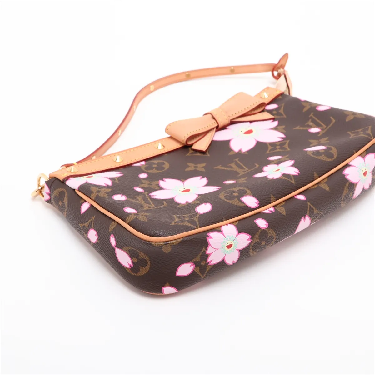 Monogram Cherry Blossom Pochette Accessoires M92006 AR0023 Brown — view 4