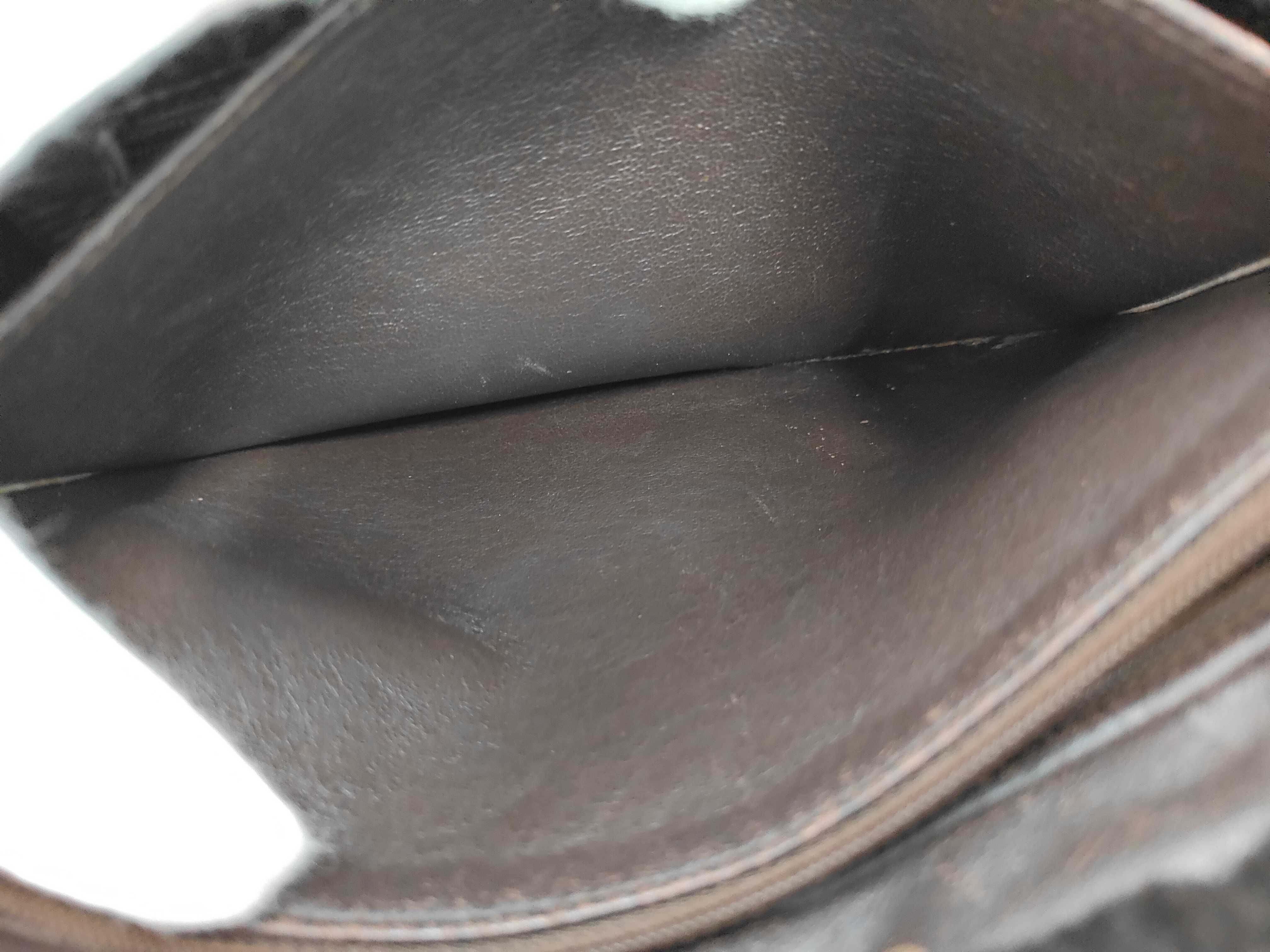 Shearling Tote Bag, Brown, with Seal — view 9