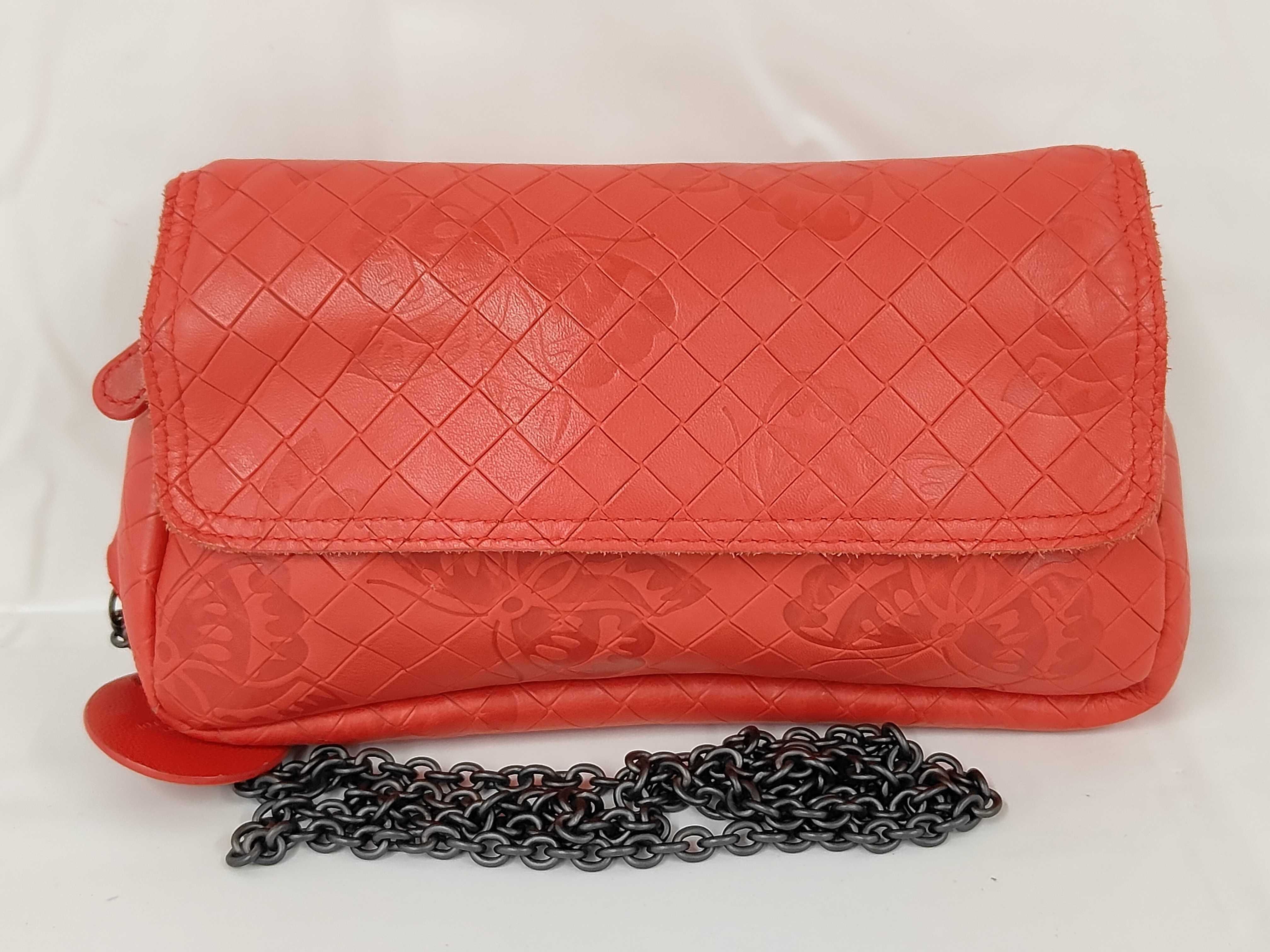 Intrecciato Shoulder Bag (Red)