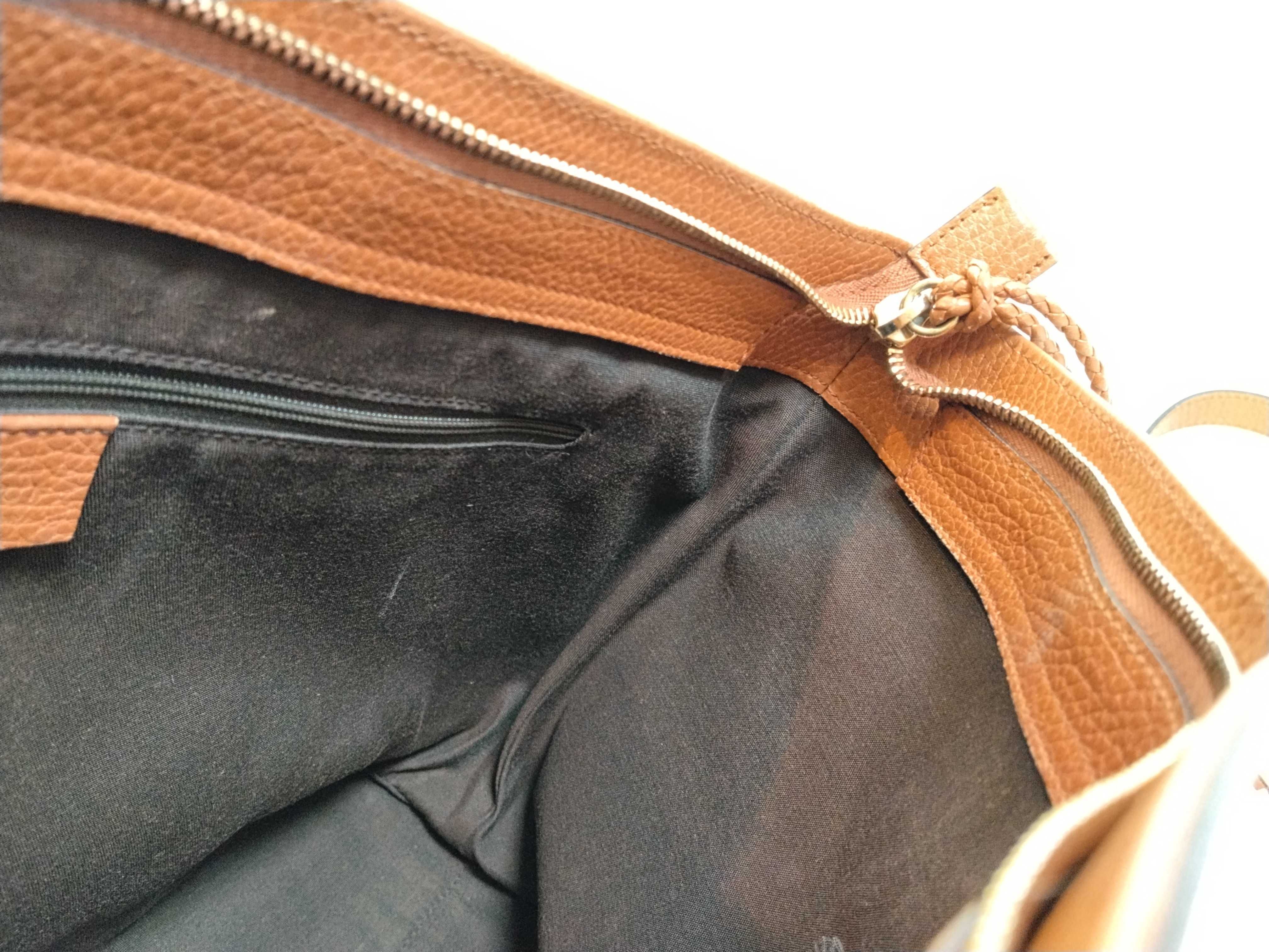 Dollar Calfskin Bamboo Tassel 2-Way Tote Bag (Handbag) — view 13