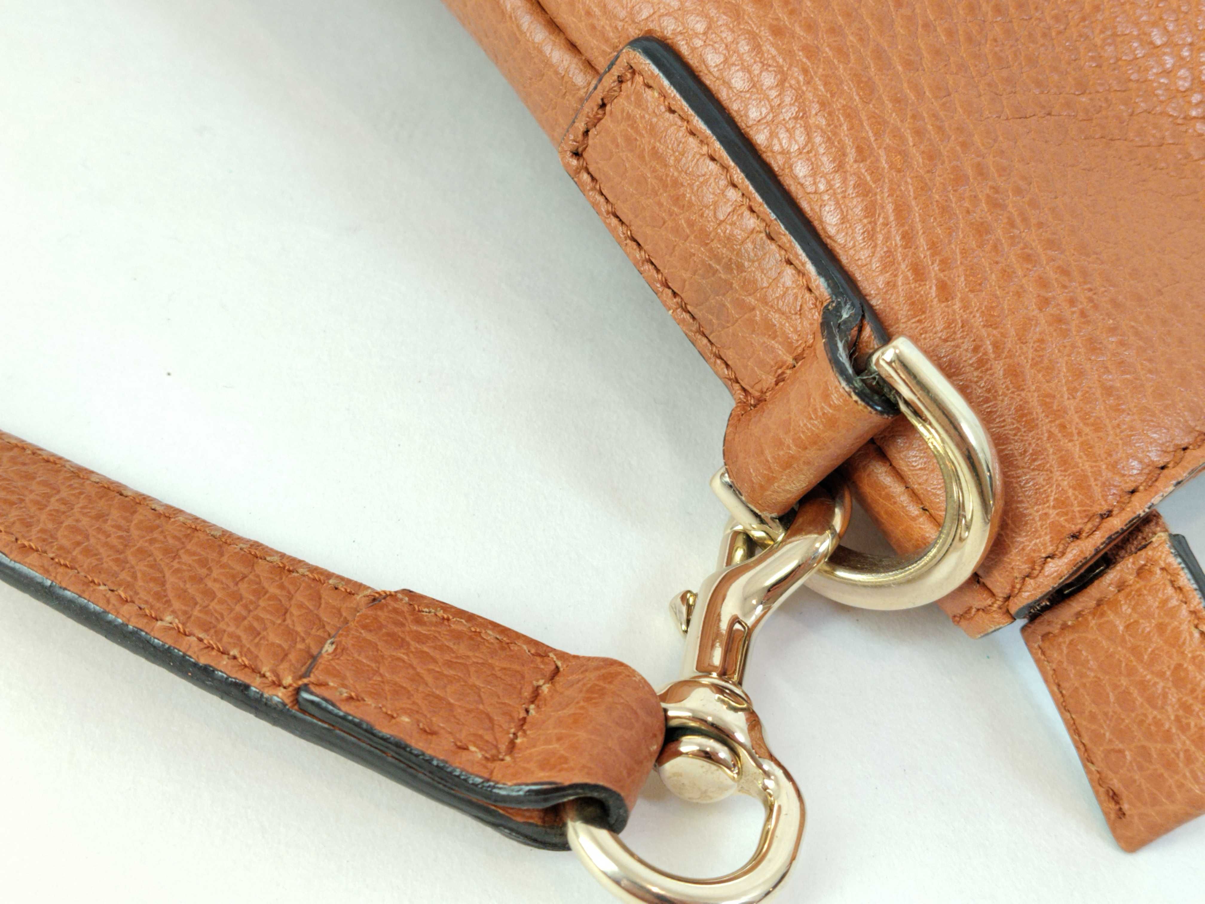 Dollar Calfskin Bamboo Tassel 2-Way Tote Bag (Handbag) — view 8
