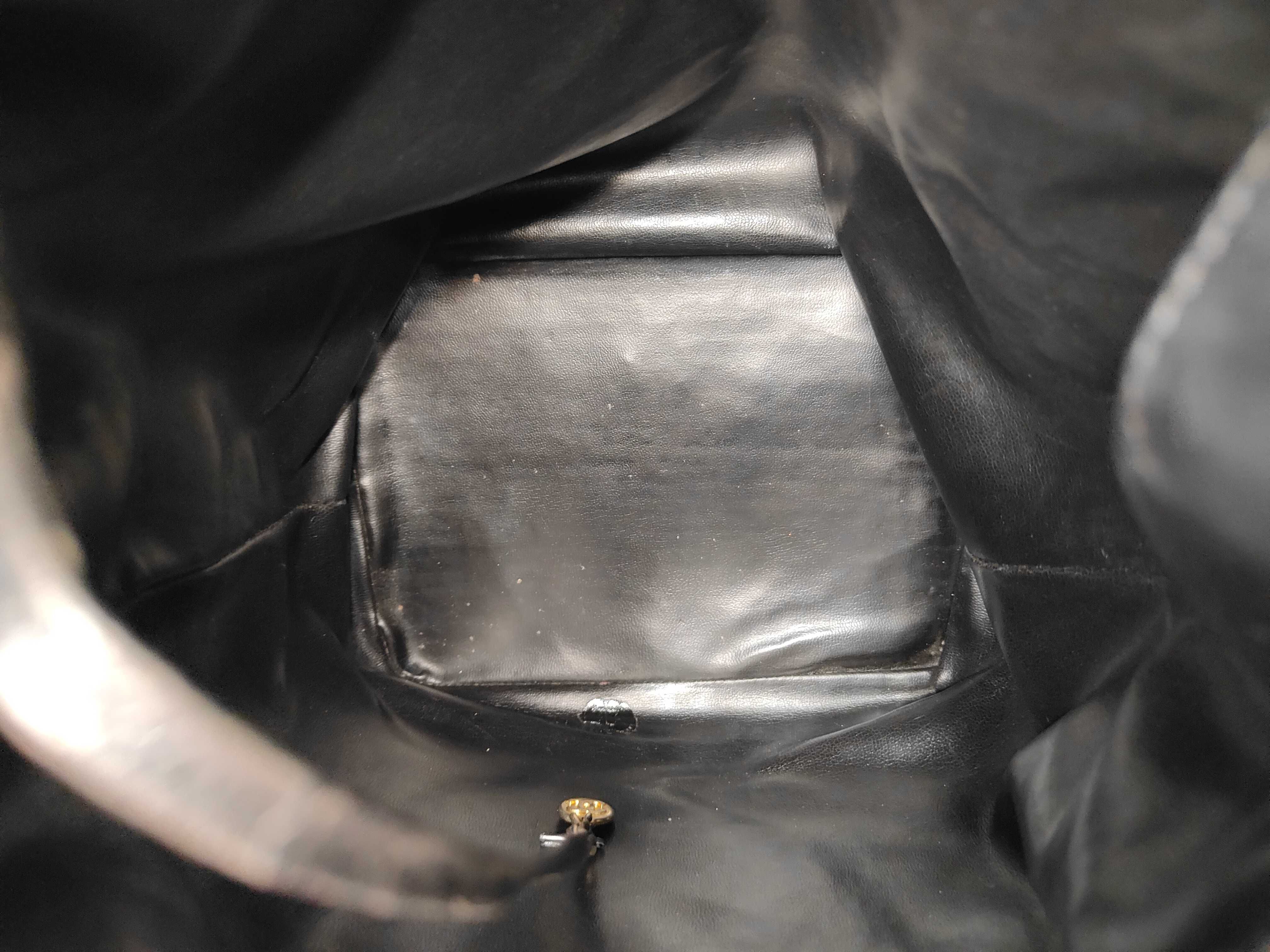 Caviar Skin Black Shoulder Bag — view 8