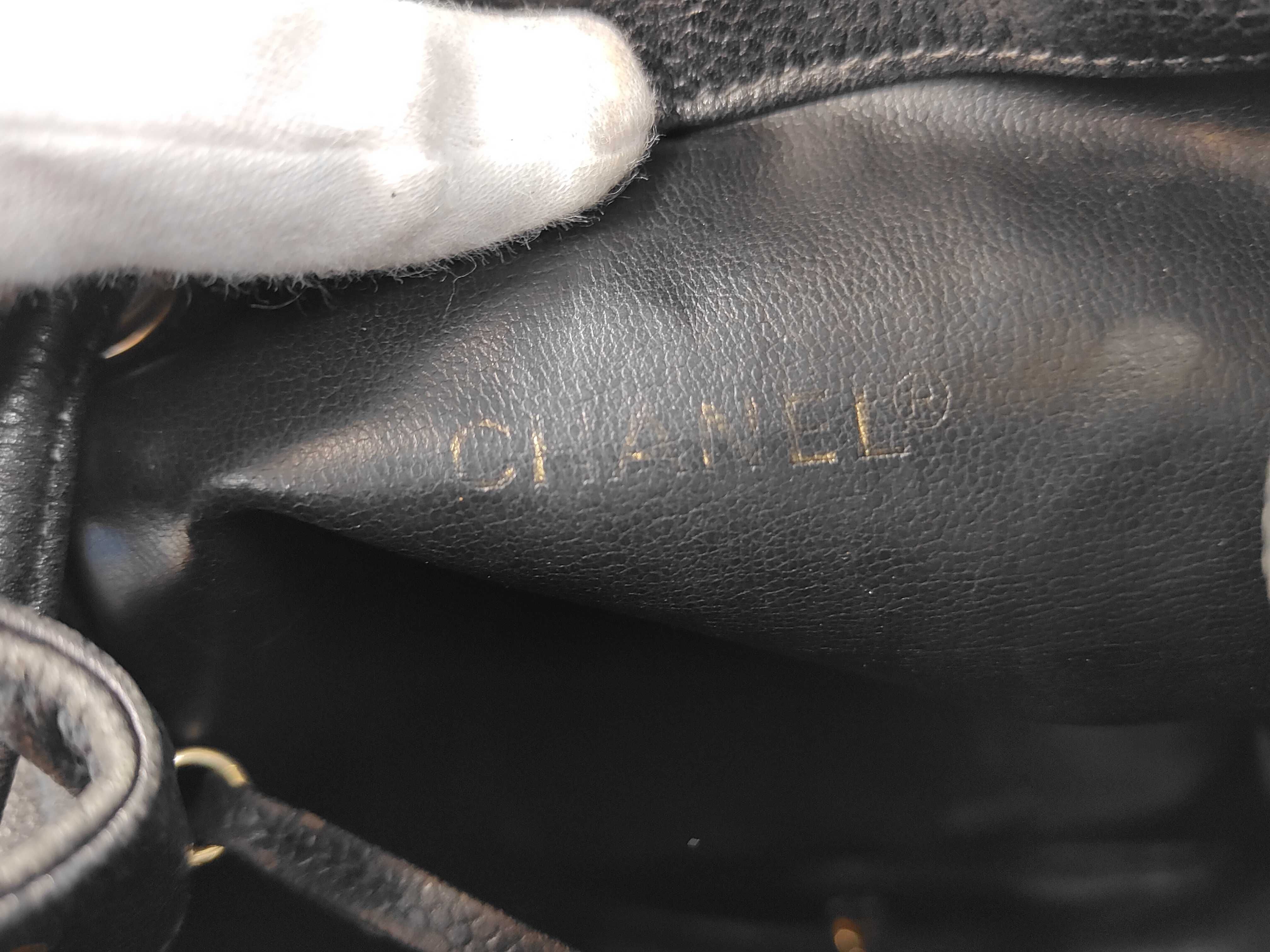 Caviar Skin Black Shoulder Bag — view 9