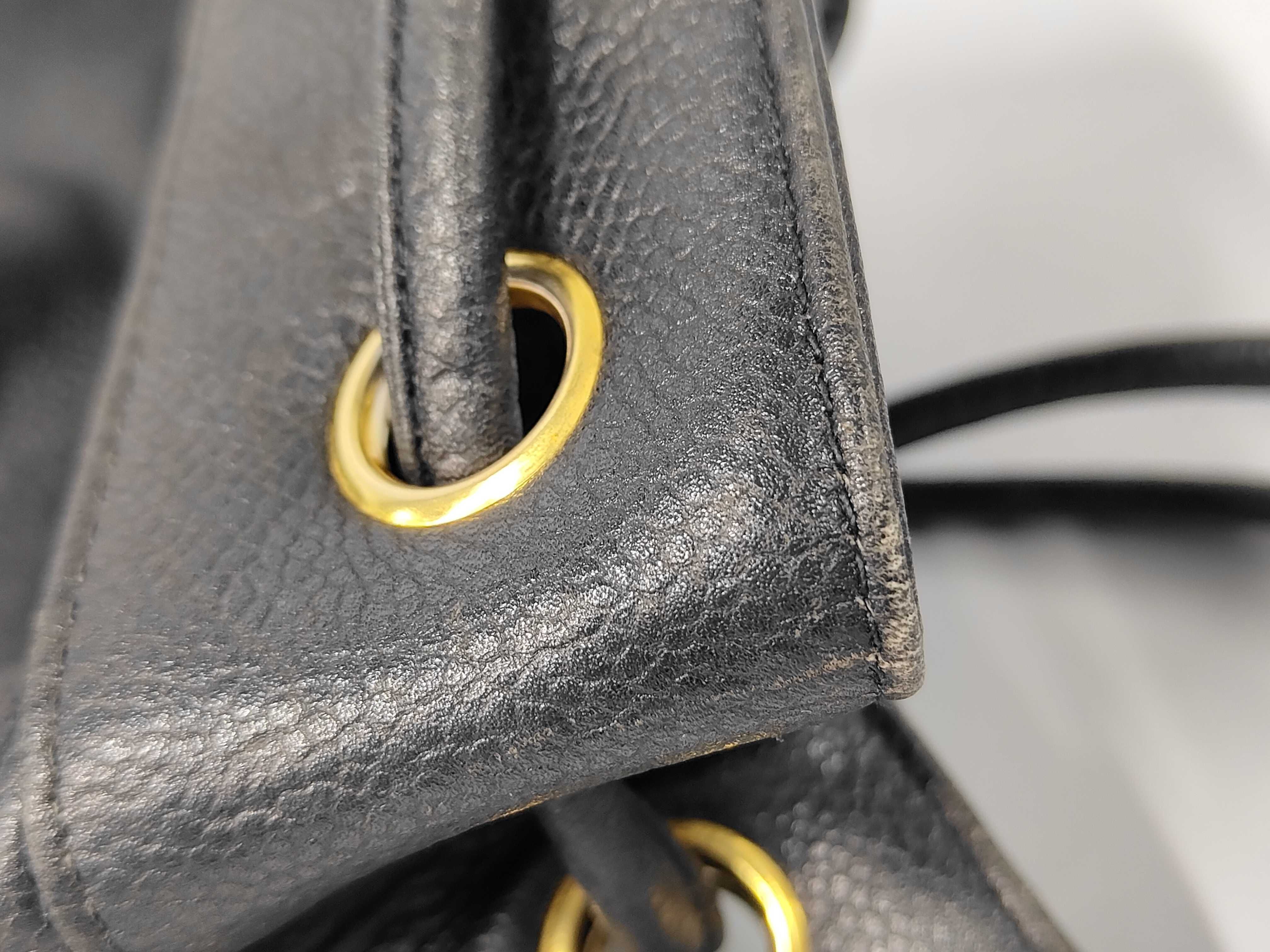 Caviar Skin Black Shoulder Bag — view 10