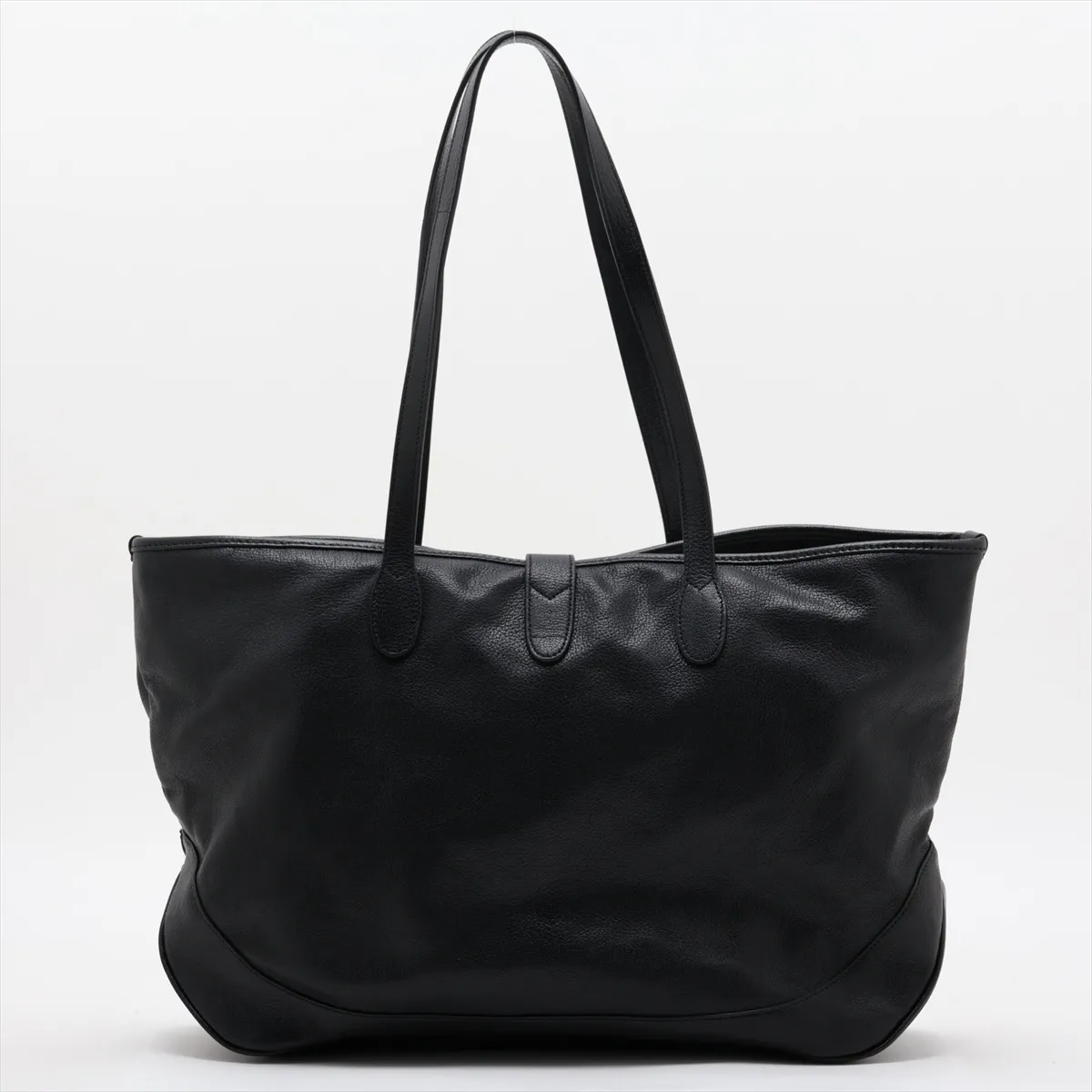 New Jackie 867015 Leather Tote Bag, Black — view 2