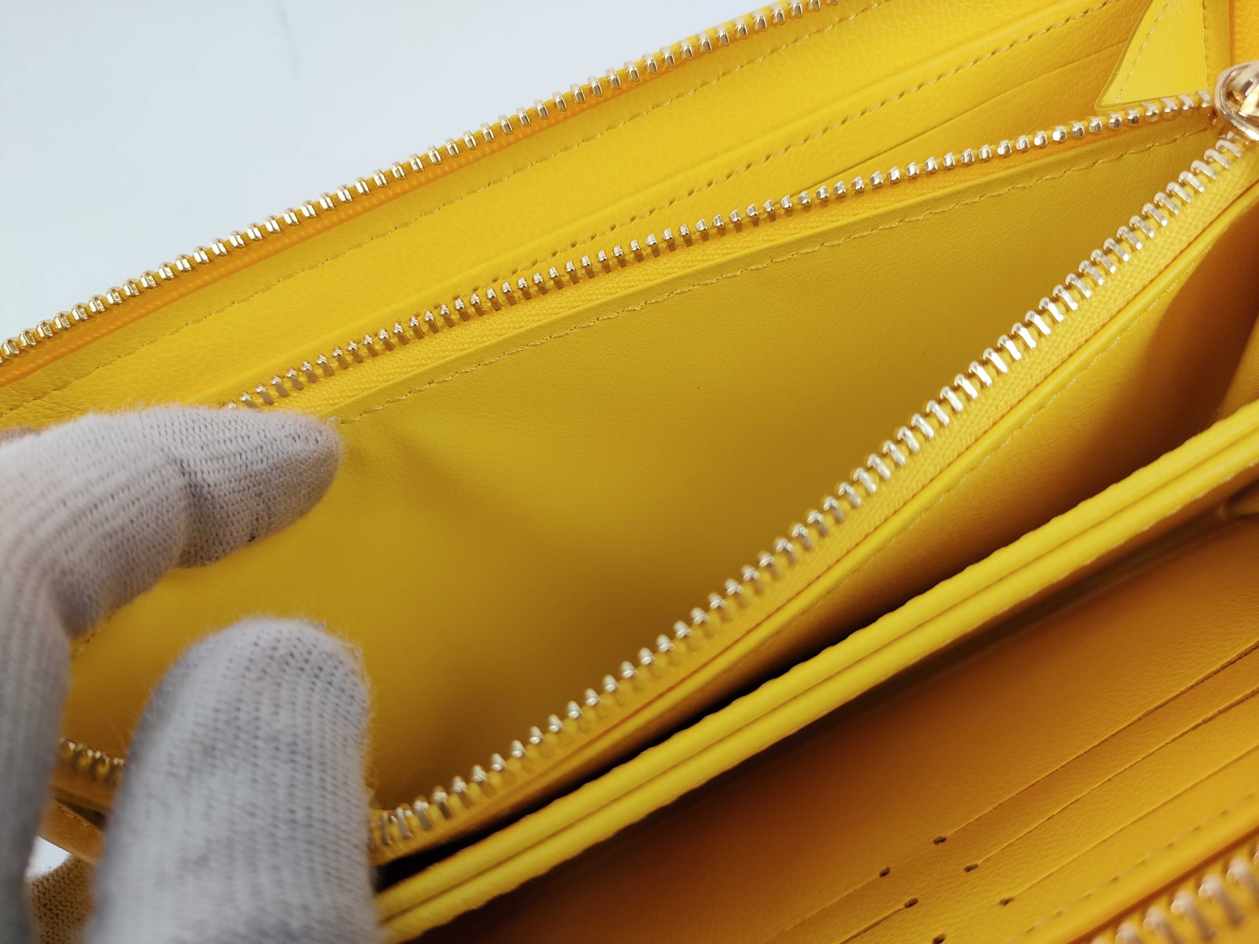 Monogram Empreinte Unused Zippy Wallet Ginkgo Yellow Round Zipper Long Wallet — view 12