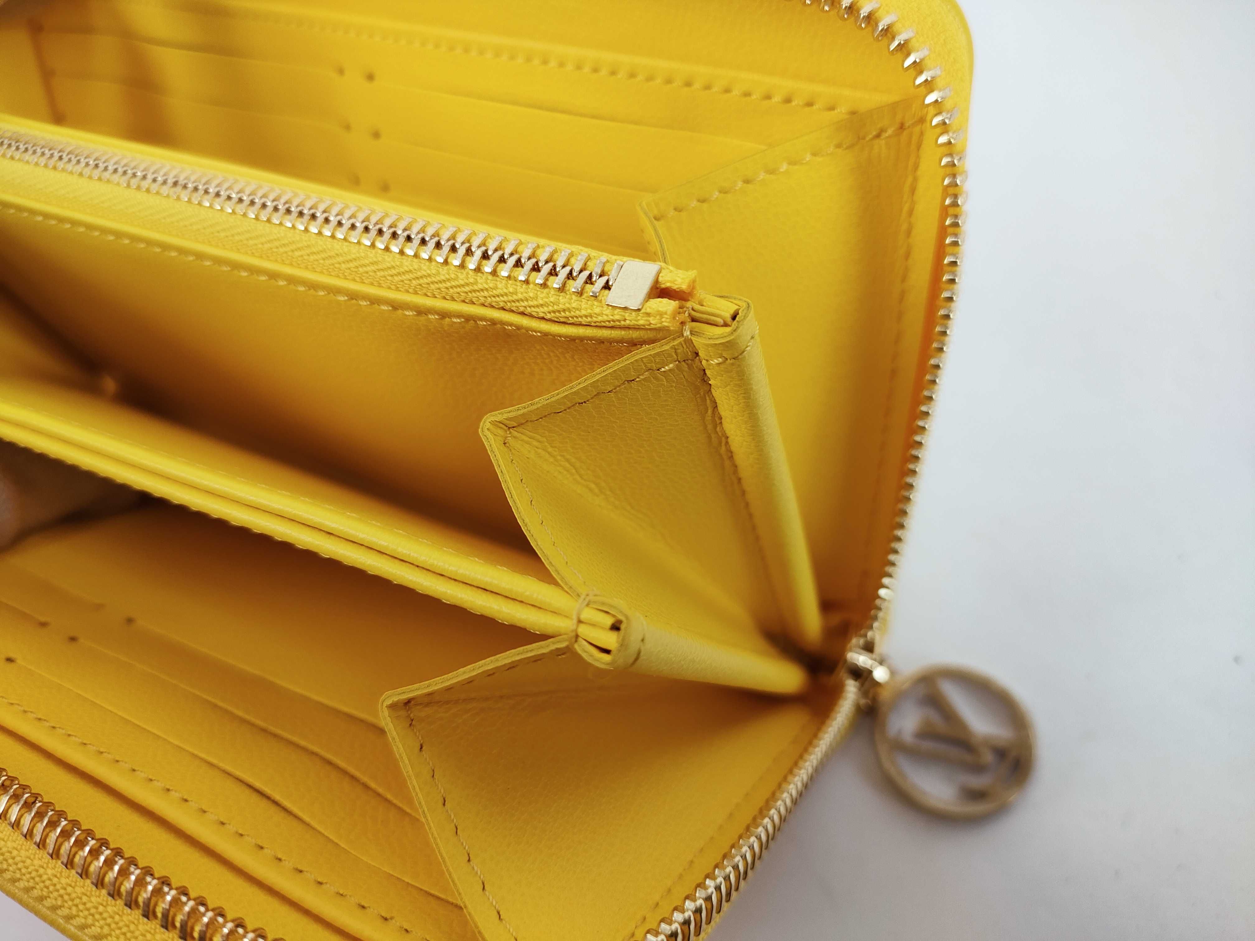 Monogram Empreinte Unused Zippy Wallet Ginkgo Yellow Round Zipper Long Wallet — view 14