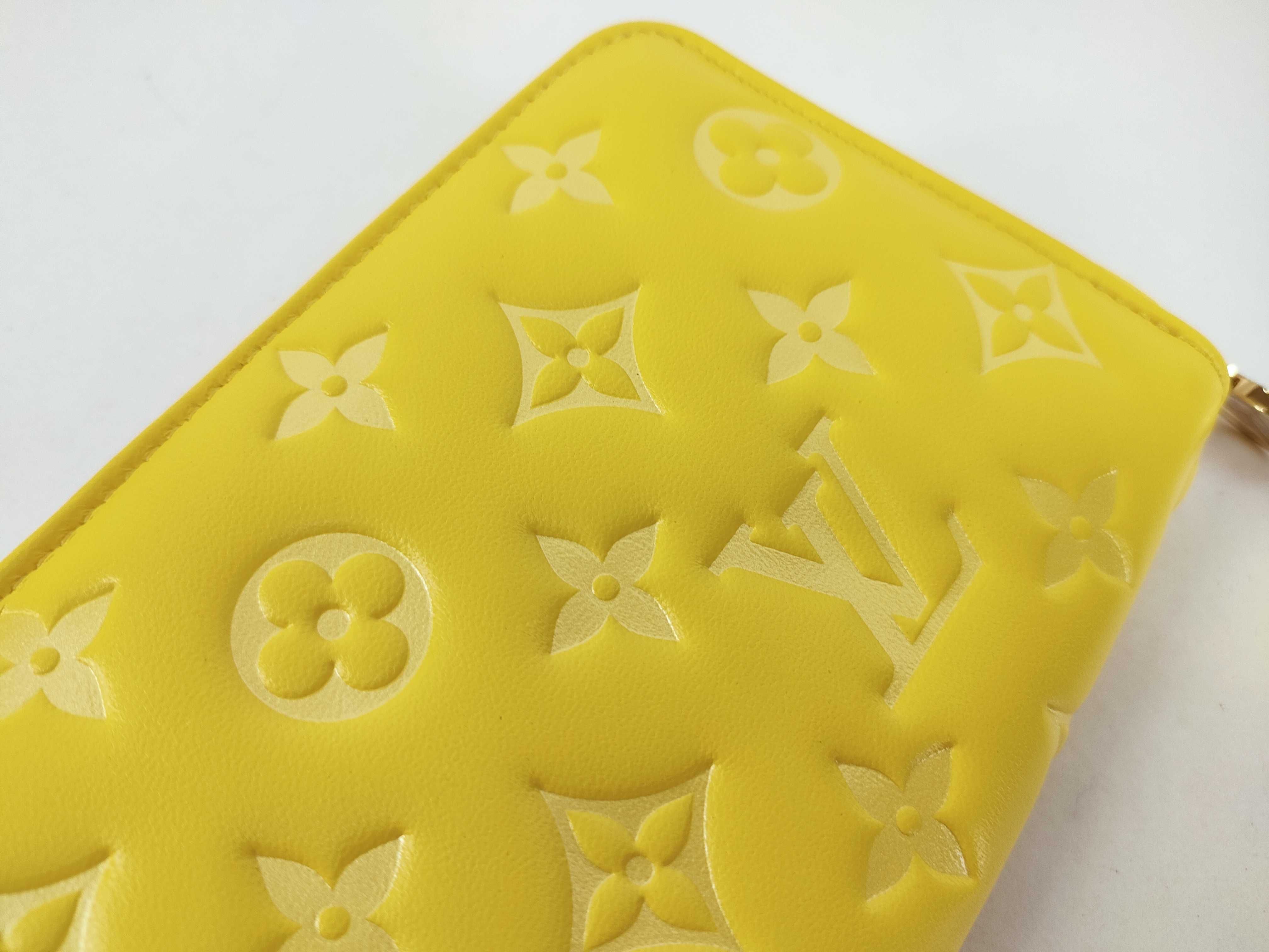 Monogram Empreinte Unused Zippy Wallet Ginkgo Yellow Round Zipper Long Wallet — view 15