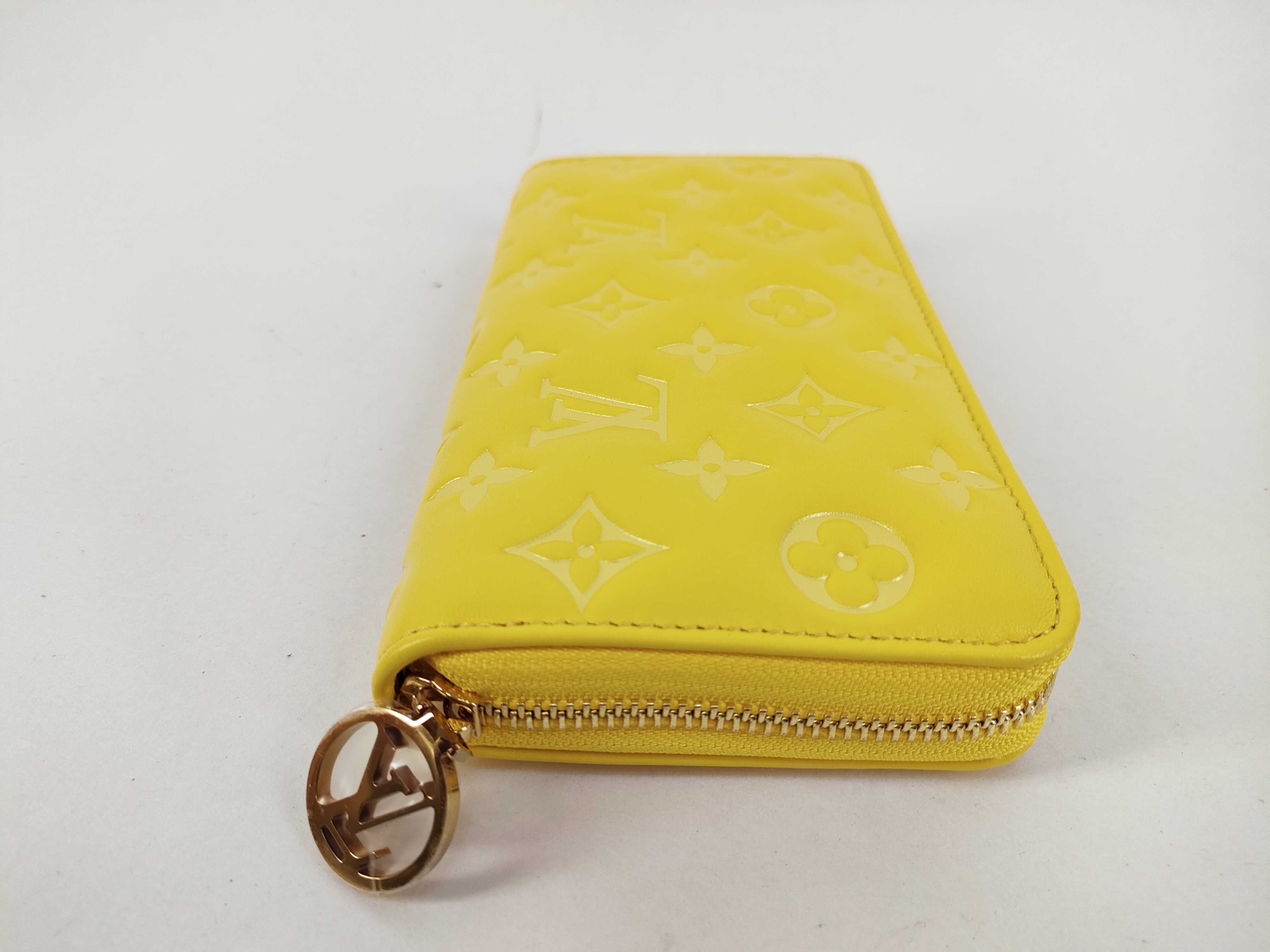 Monogram Empreinte Unused Zippy Wallet Ginkgo Yellow Round Zipper Long Wallet — view 6