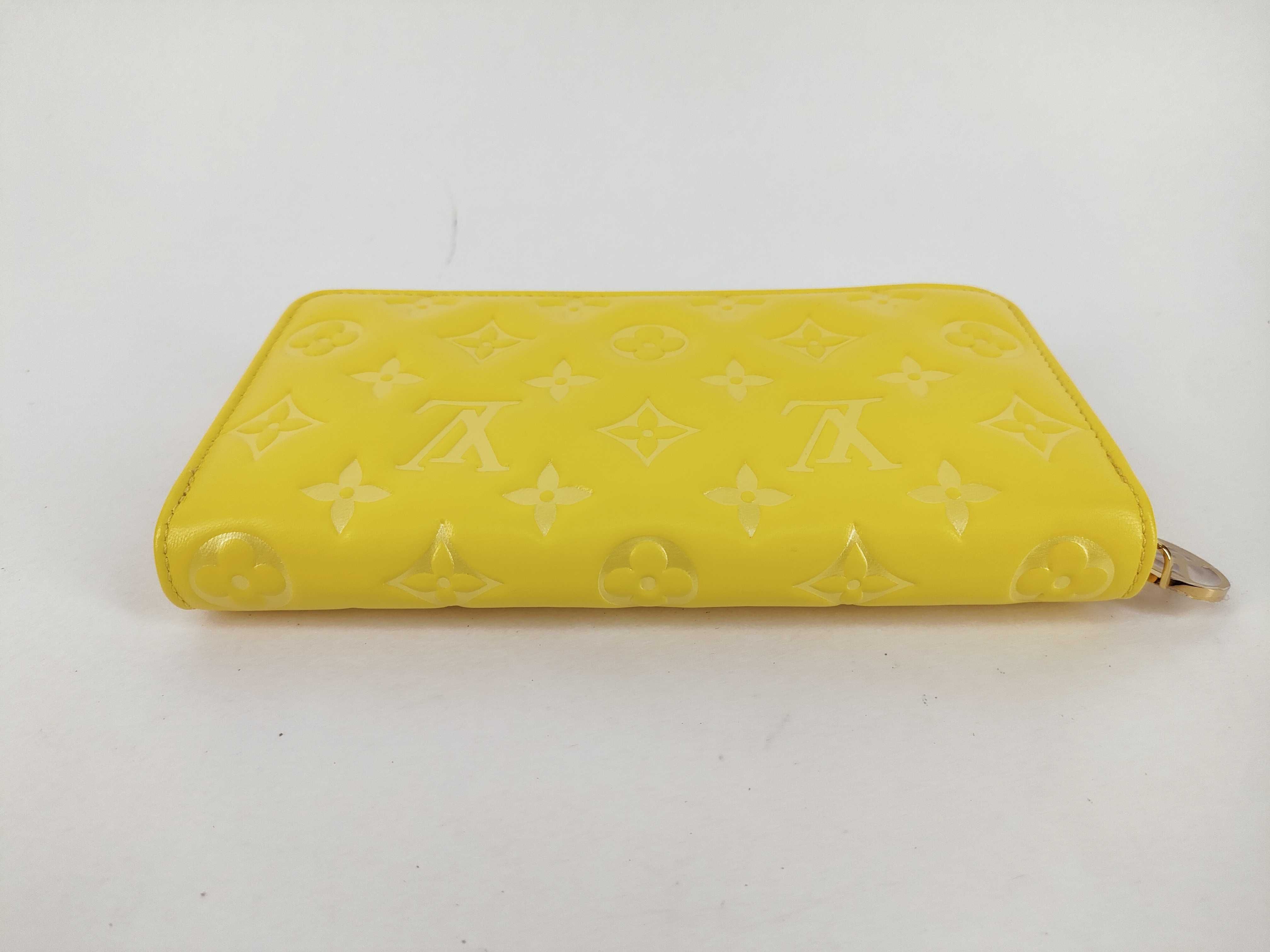 Monogram Empreinte Unused Zippy Wallet Ginkgo Yellow Round Zipper Long Wallet — view 8