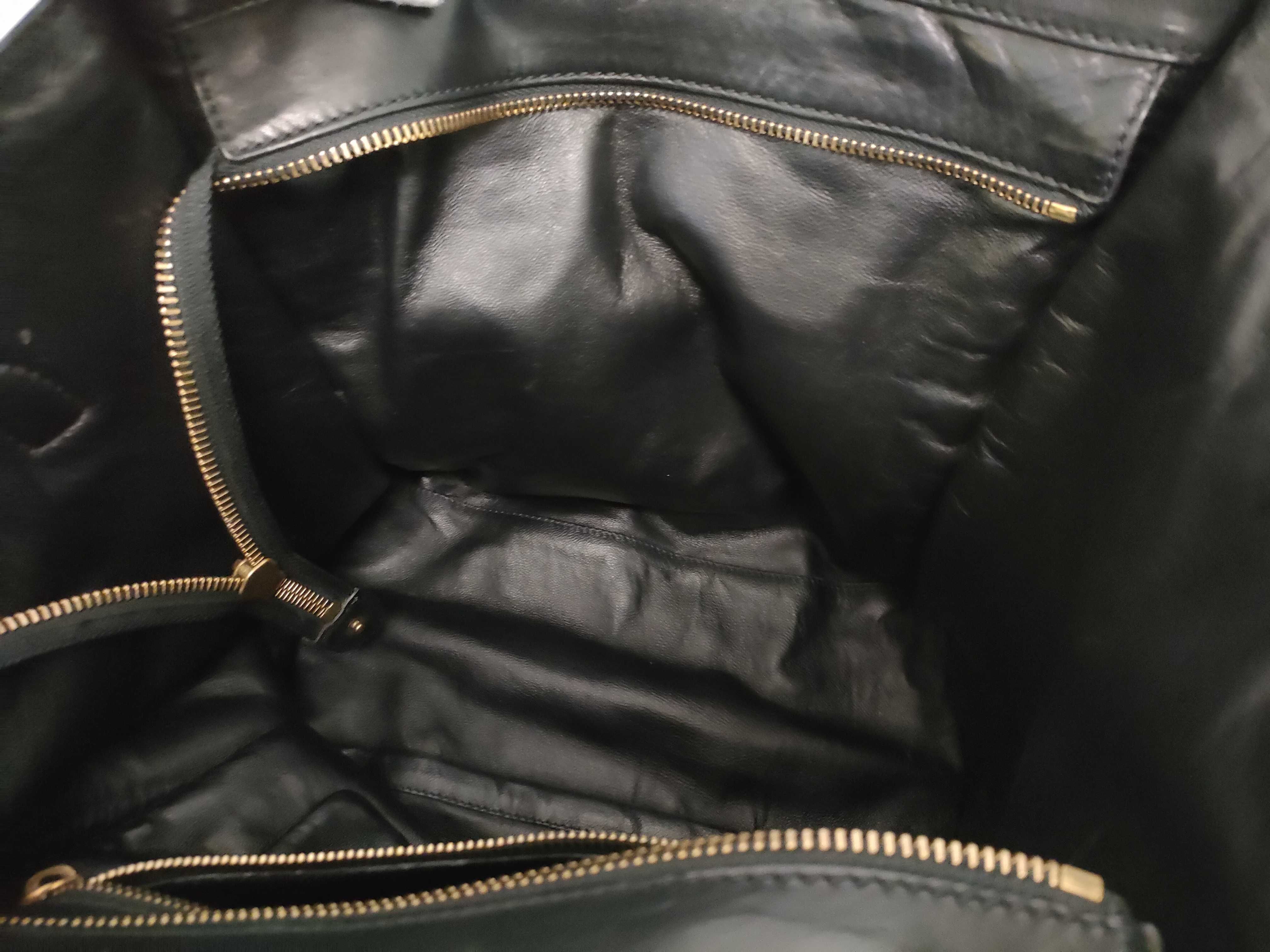 Luggage Wool x Leather Handbag — view 13