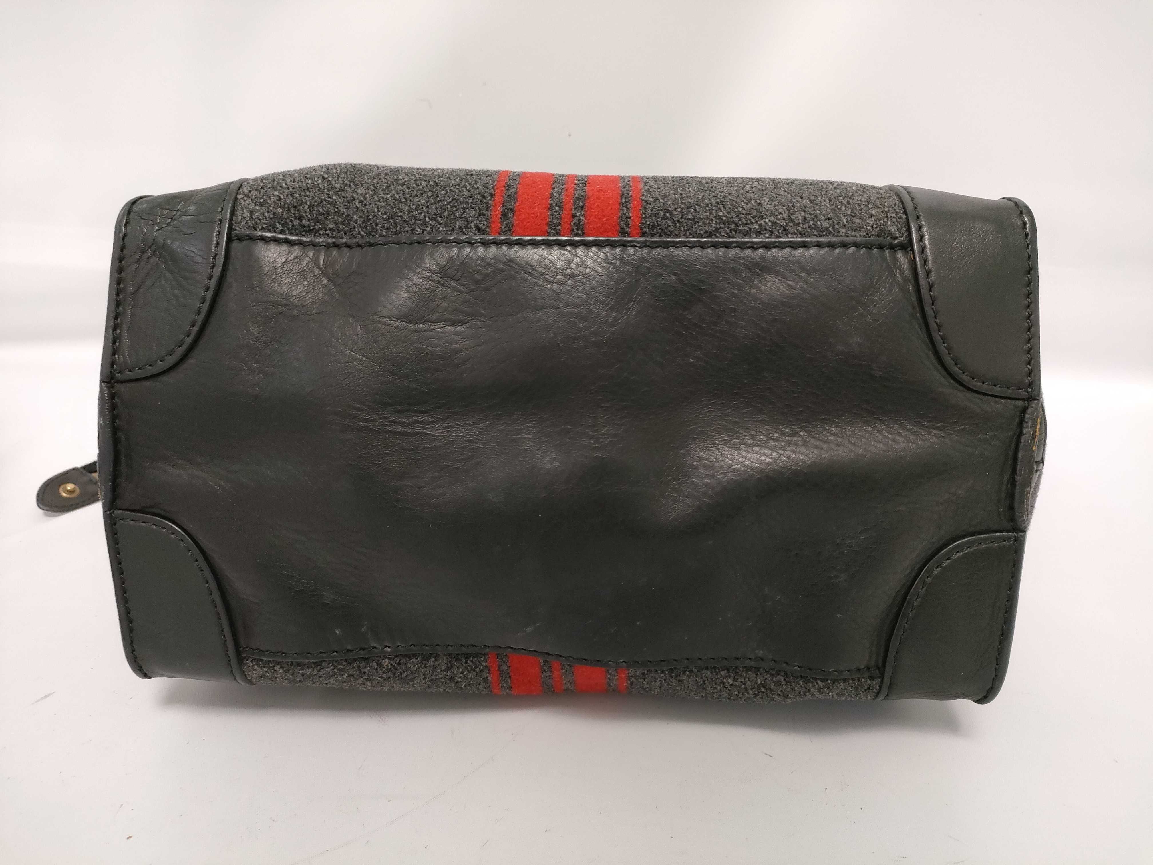 Luggage Wool x Leather Handbag — view 3
