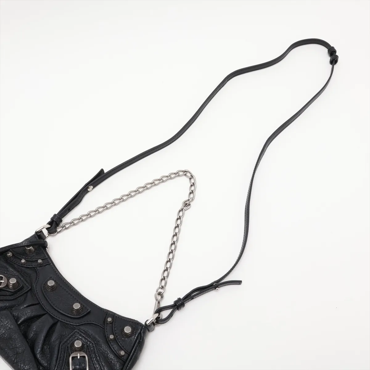 Le Cagole Mini Leather 2-Way Shoulder Bag, Black, 695814 — view 5