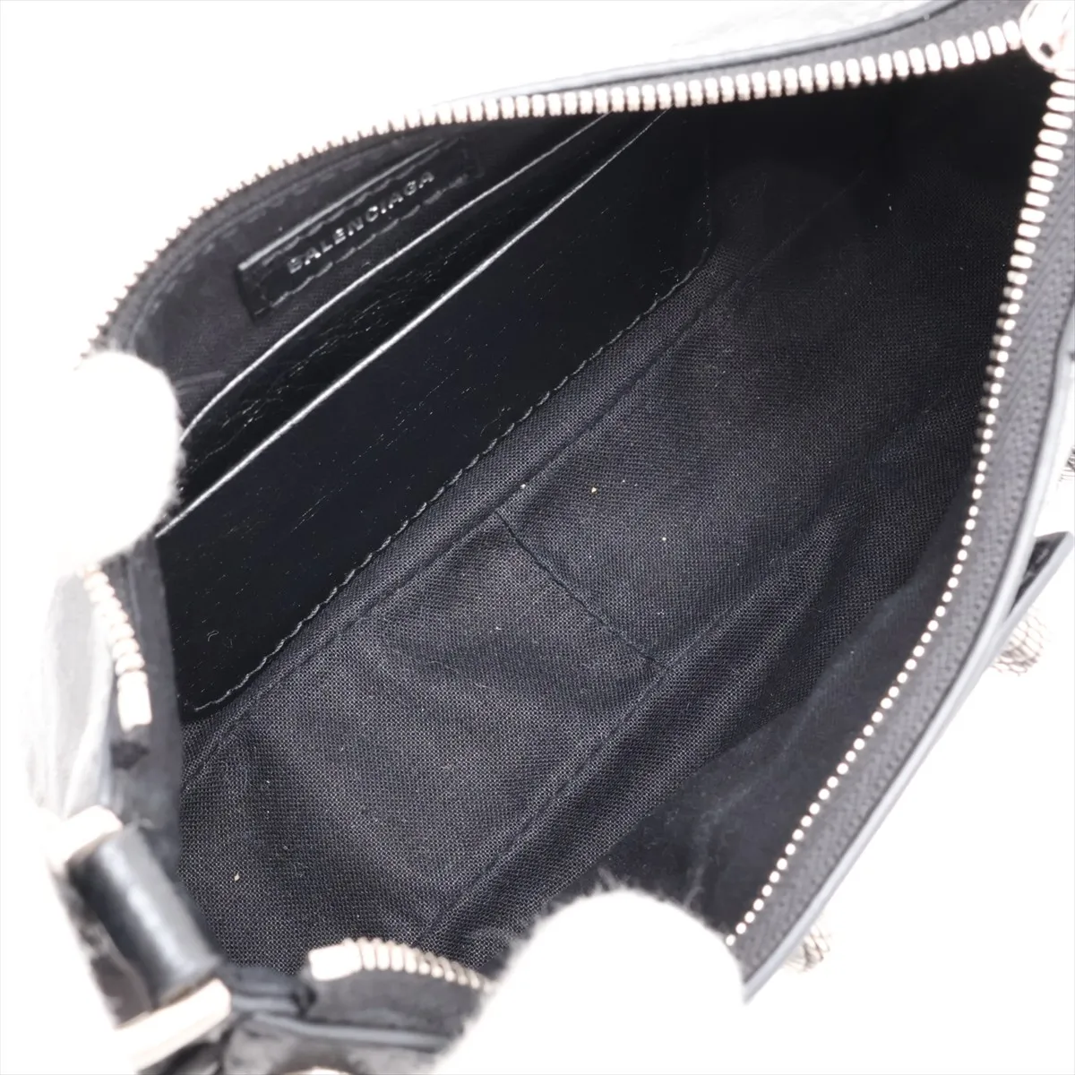 Le Cagole Mini Leather 2-Way Shoulder Bag, Black, 695814 — view 6