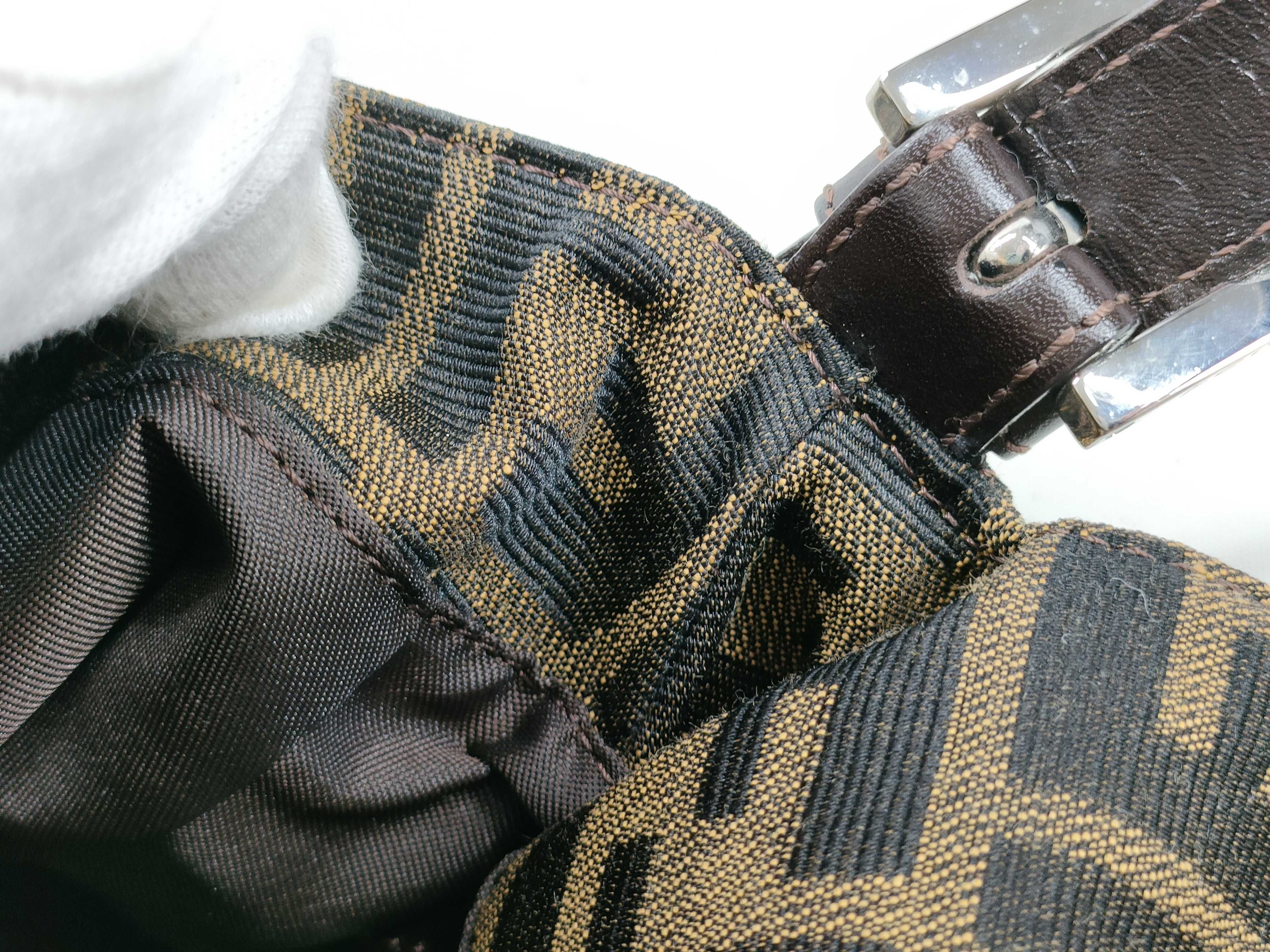 Zucca pattern Fendi bag, brown (with dust bag), shoulder bag — view 11