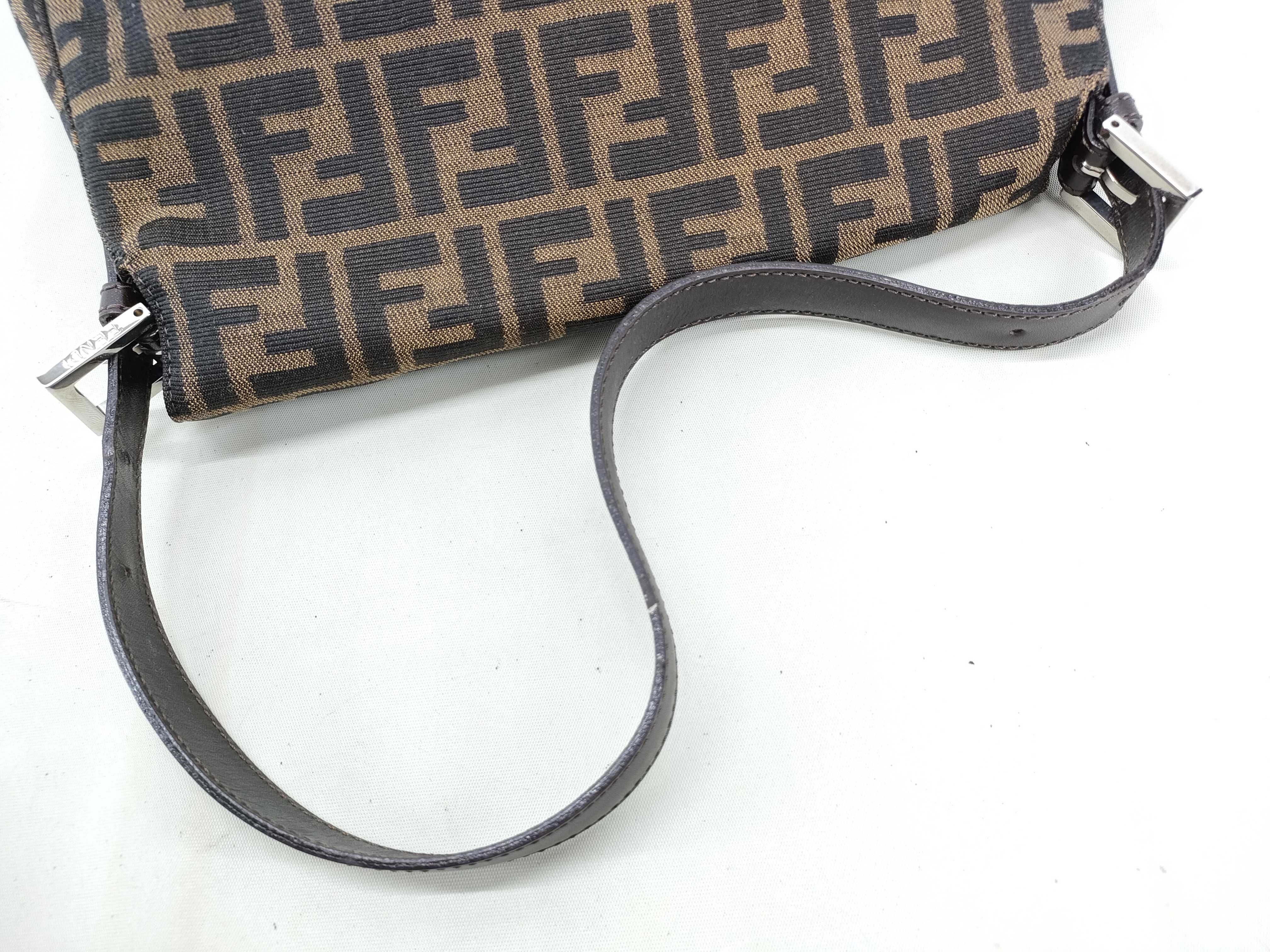 Zucca pattern Fendi bag, brown (with dust bag), shoulder bag — view 4