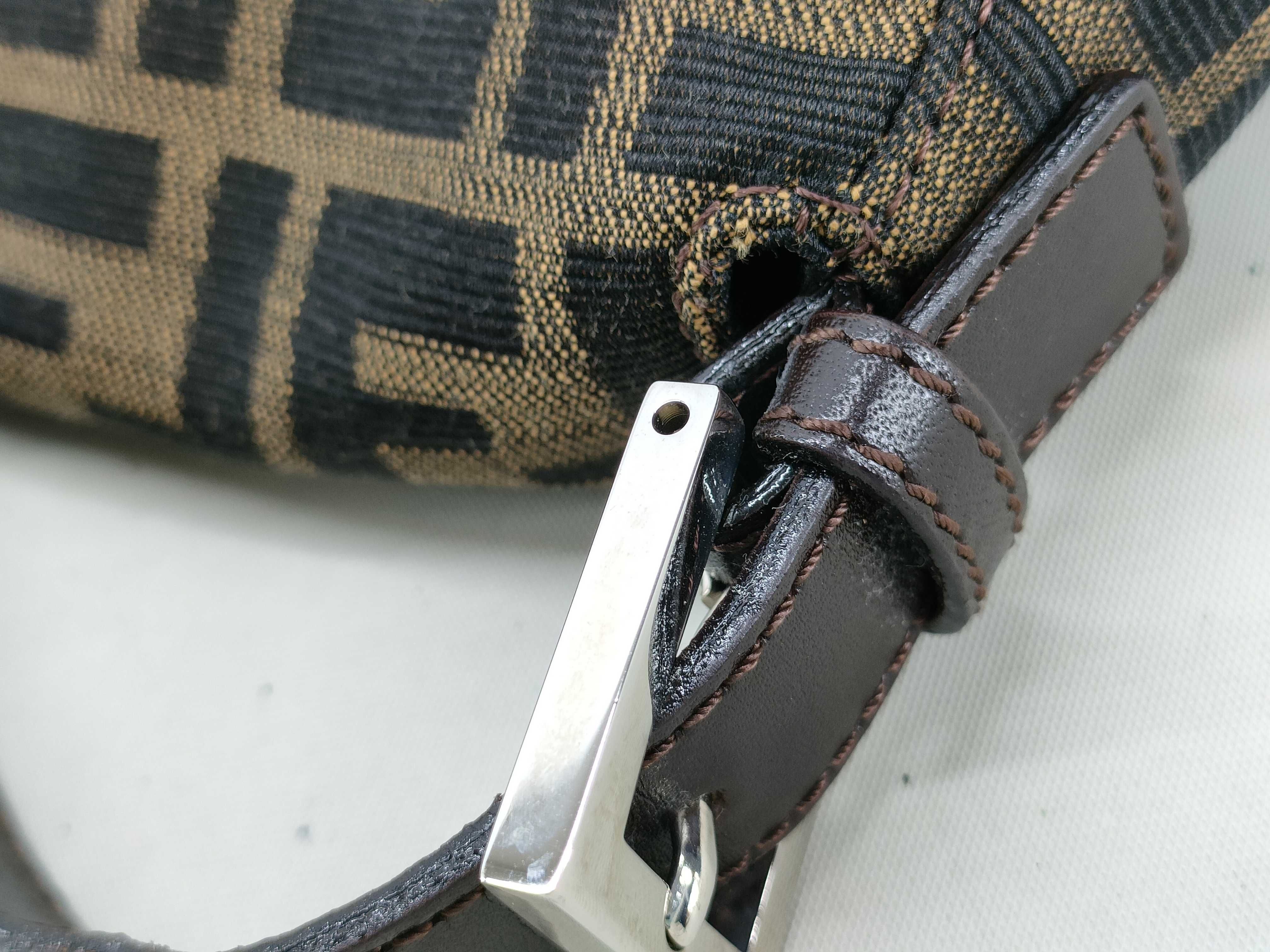 Zucca pattern Fendi bag, brown (with dust bag), shoulder bag — view 6
