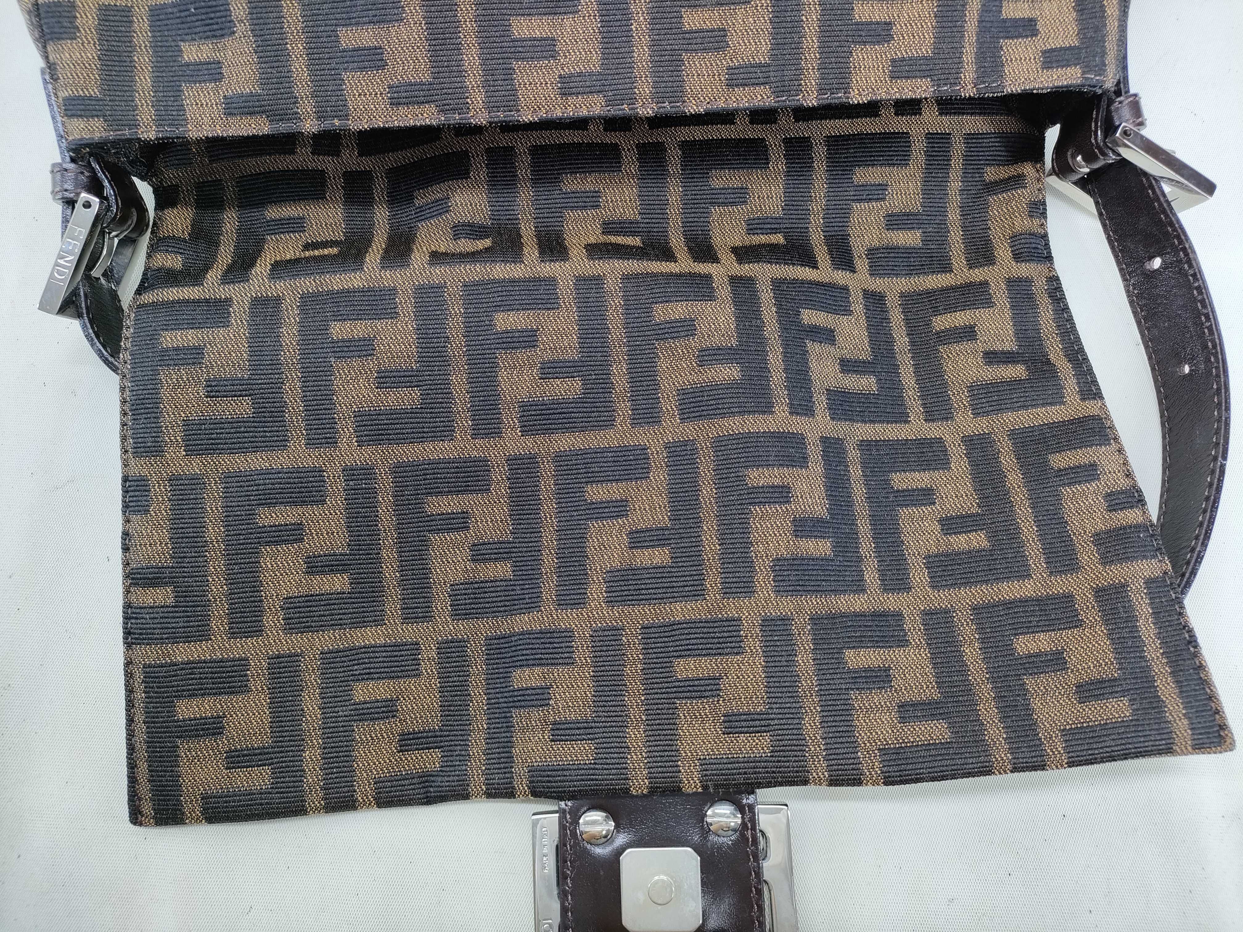 Zucca pattern Fendi bag, brown (with dust bag), shoulder bag — view 8