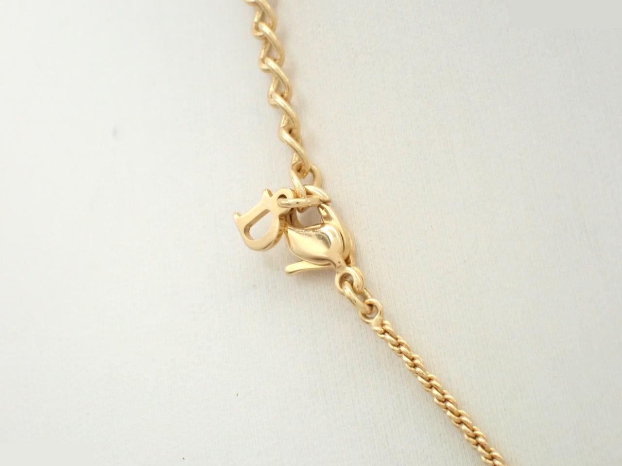 Trotter Rhinestone Logo Plate Necklace Pendant — view 2