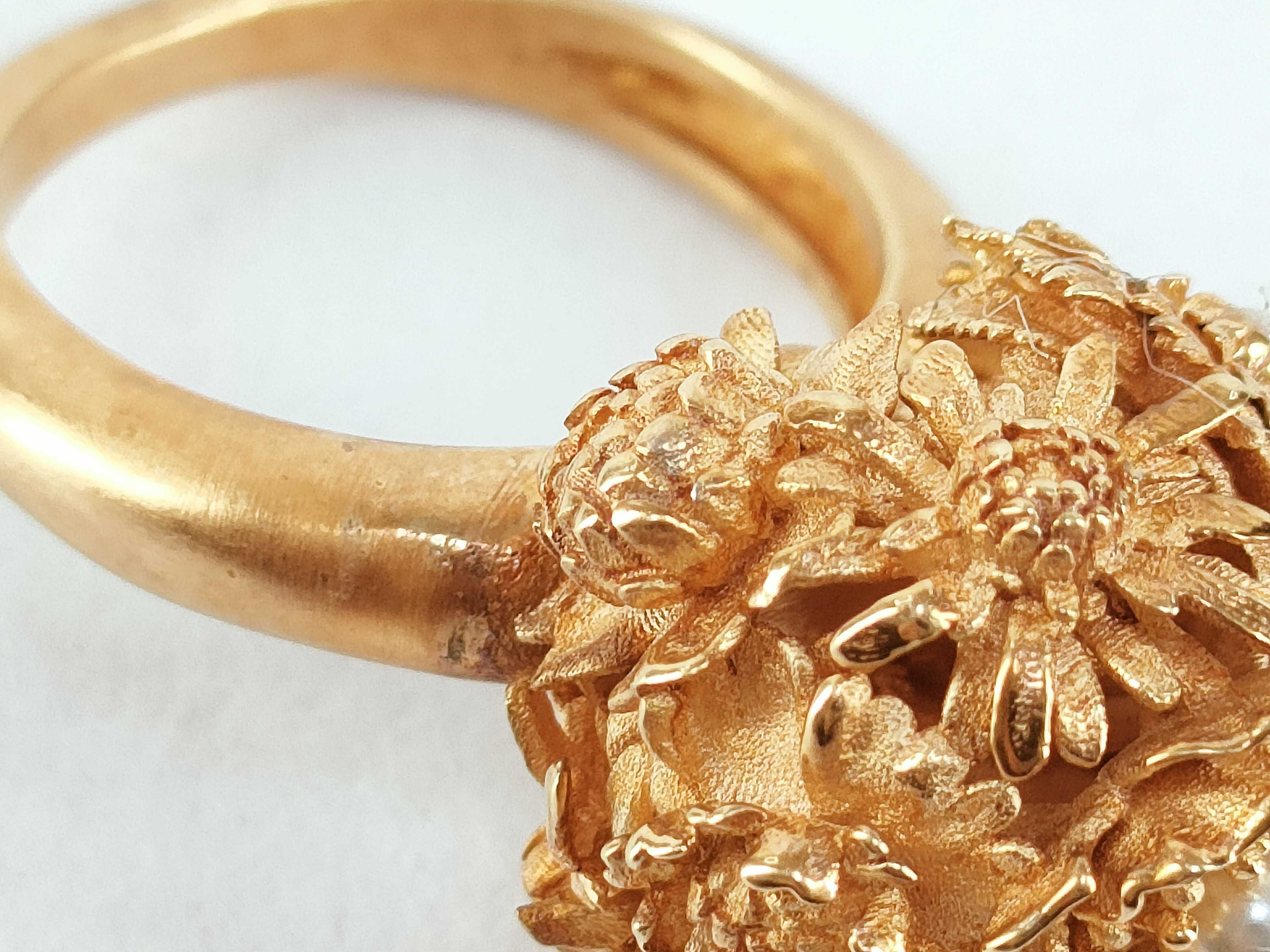 Flower Pearl Ring, Size M — view 8