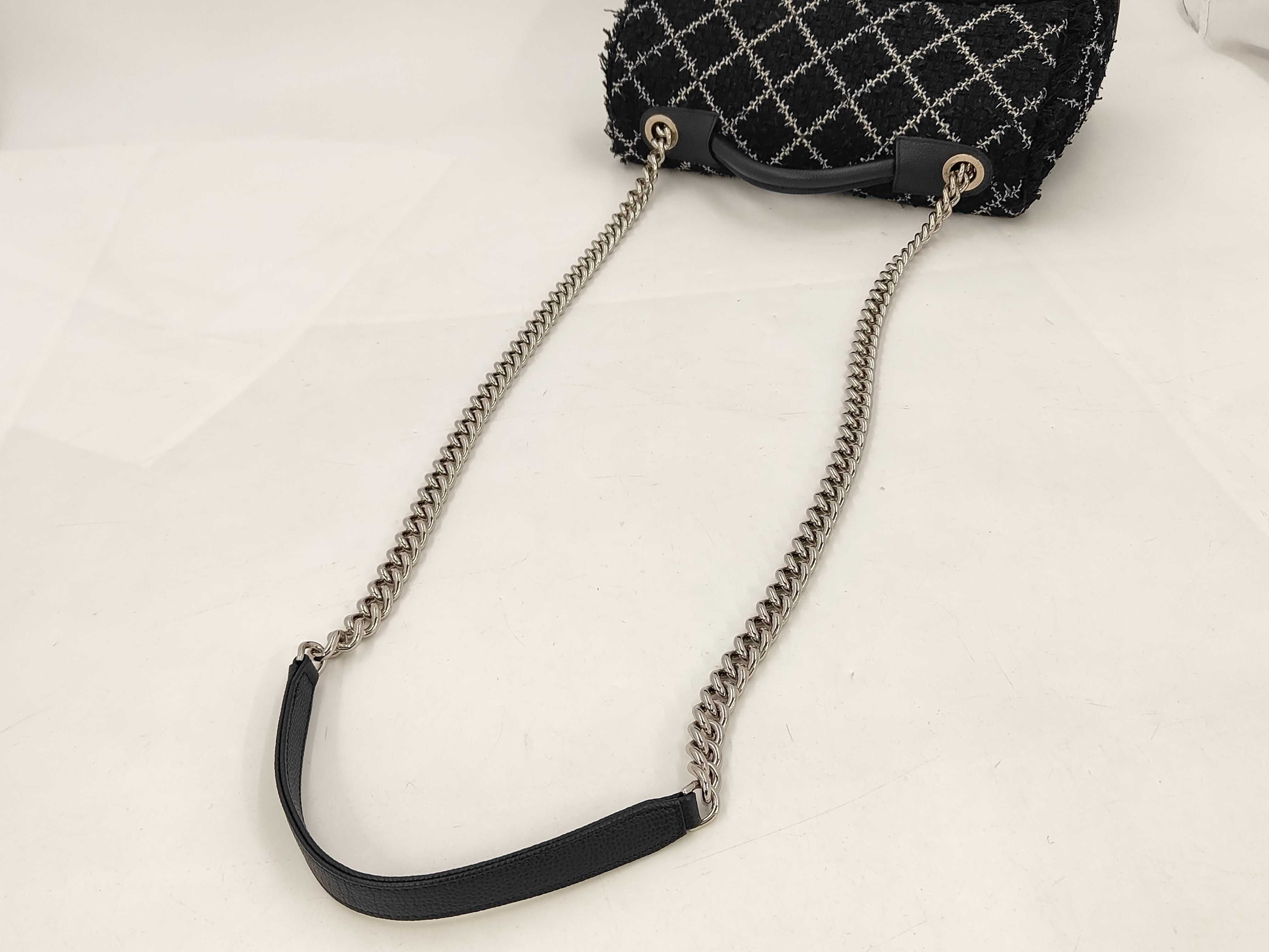 Tweed x Leather Coco Mark Handbag — view 3