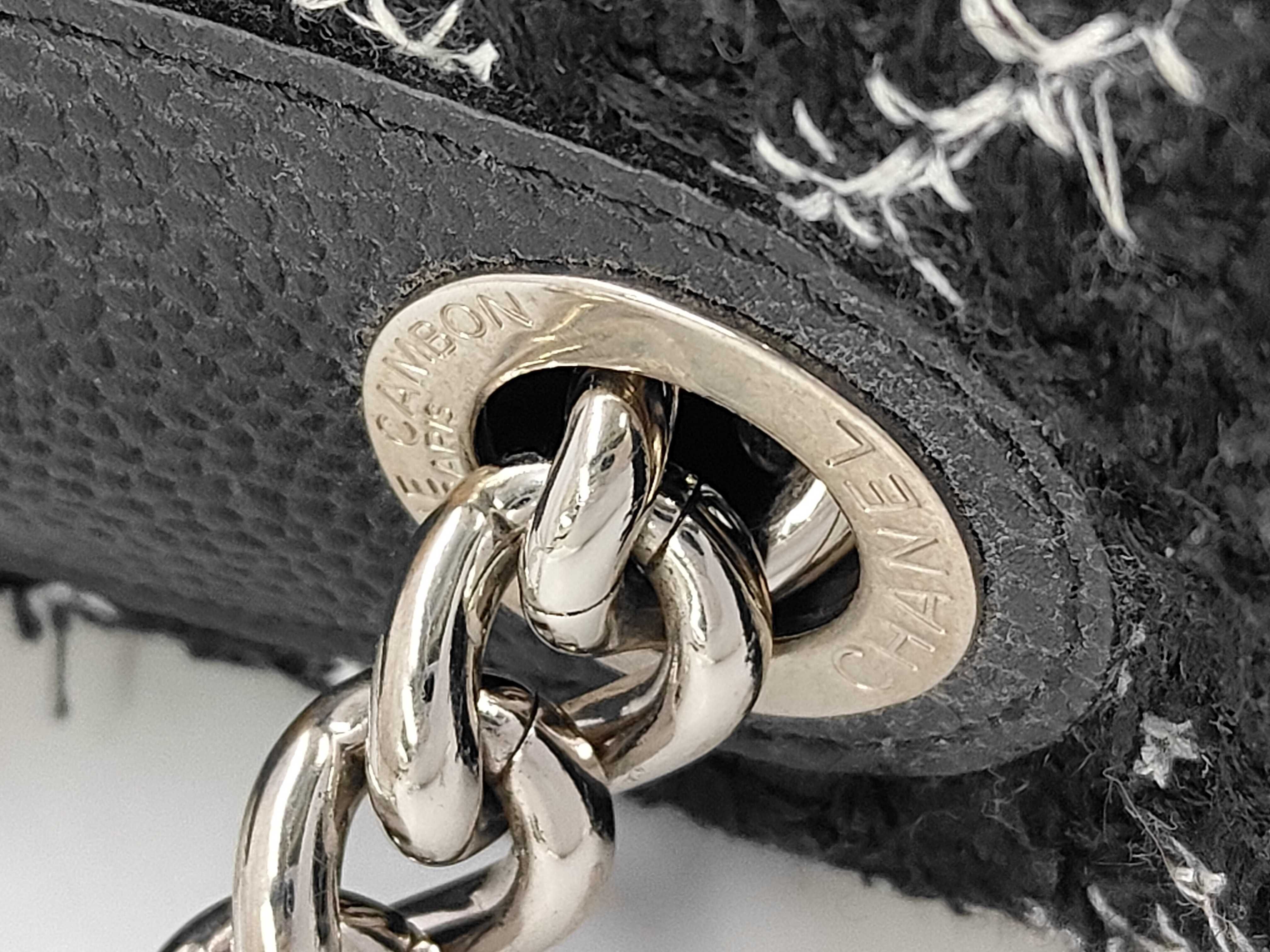 Tweed x Leather Coco Mark Handbag — view 6