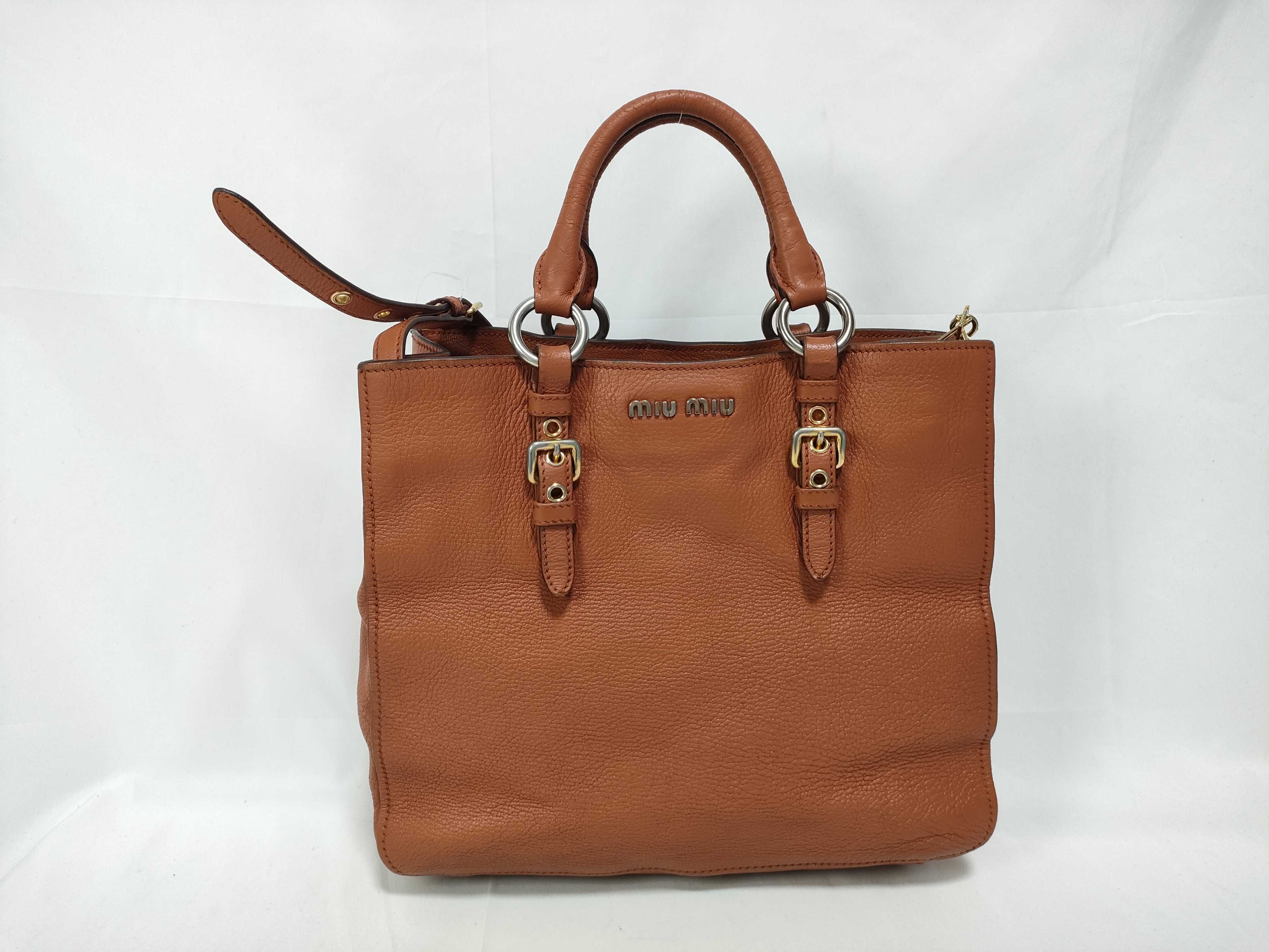 2-way tote bag, brown tote bag