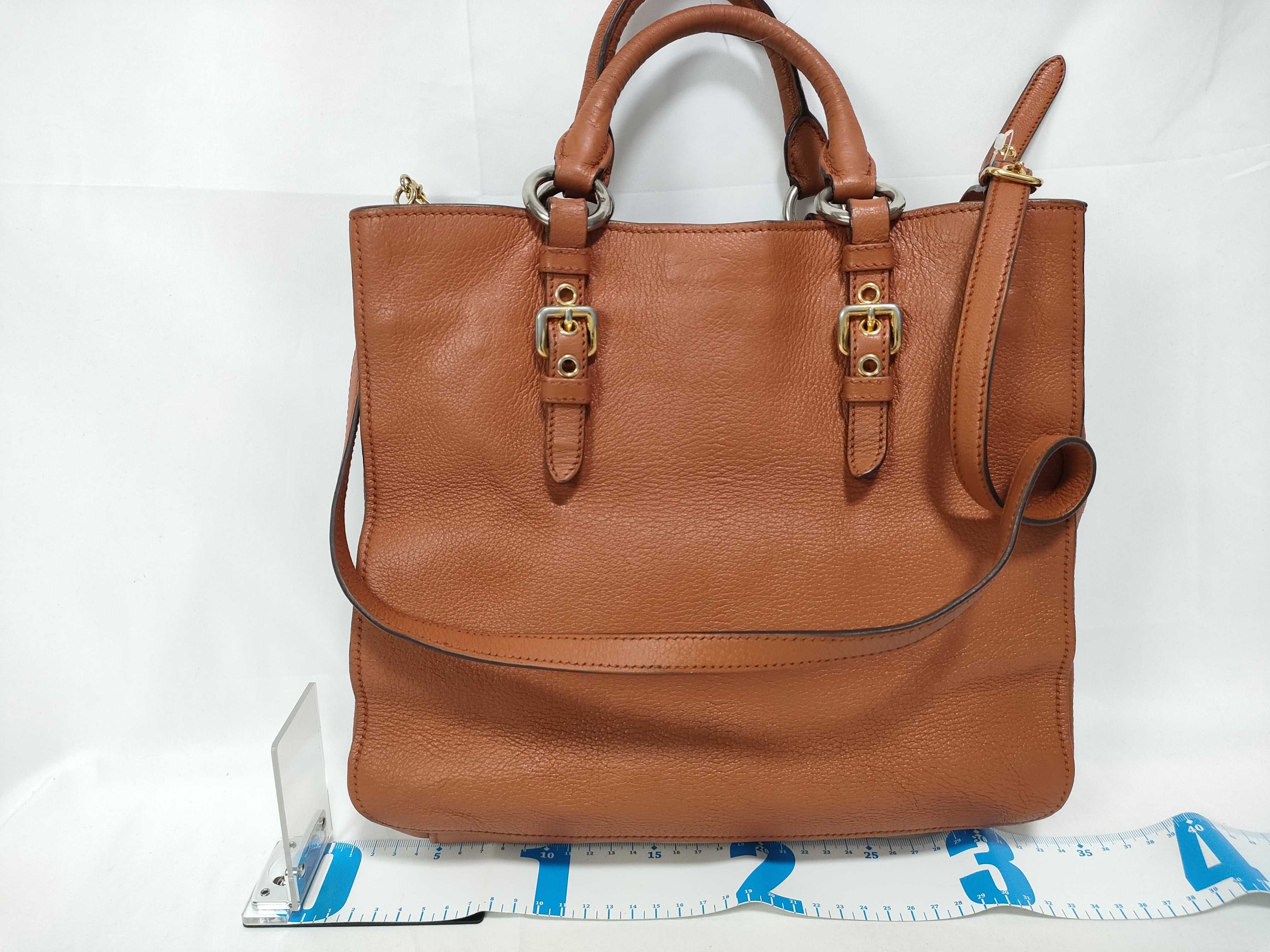 2-way tote bag, brown tote bag — view 2