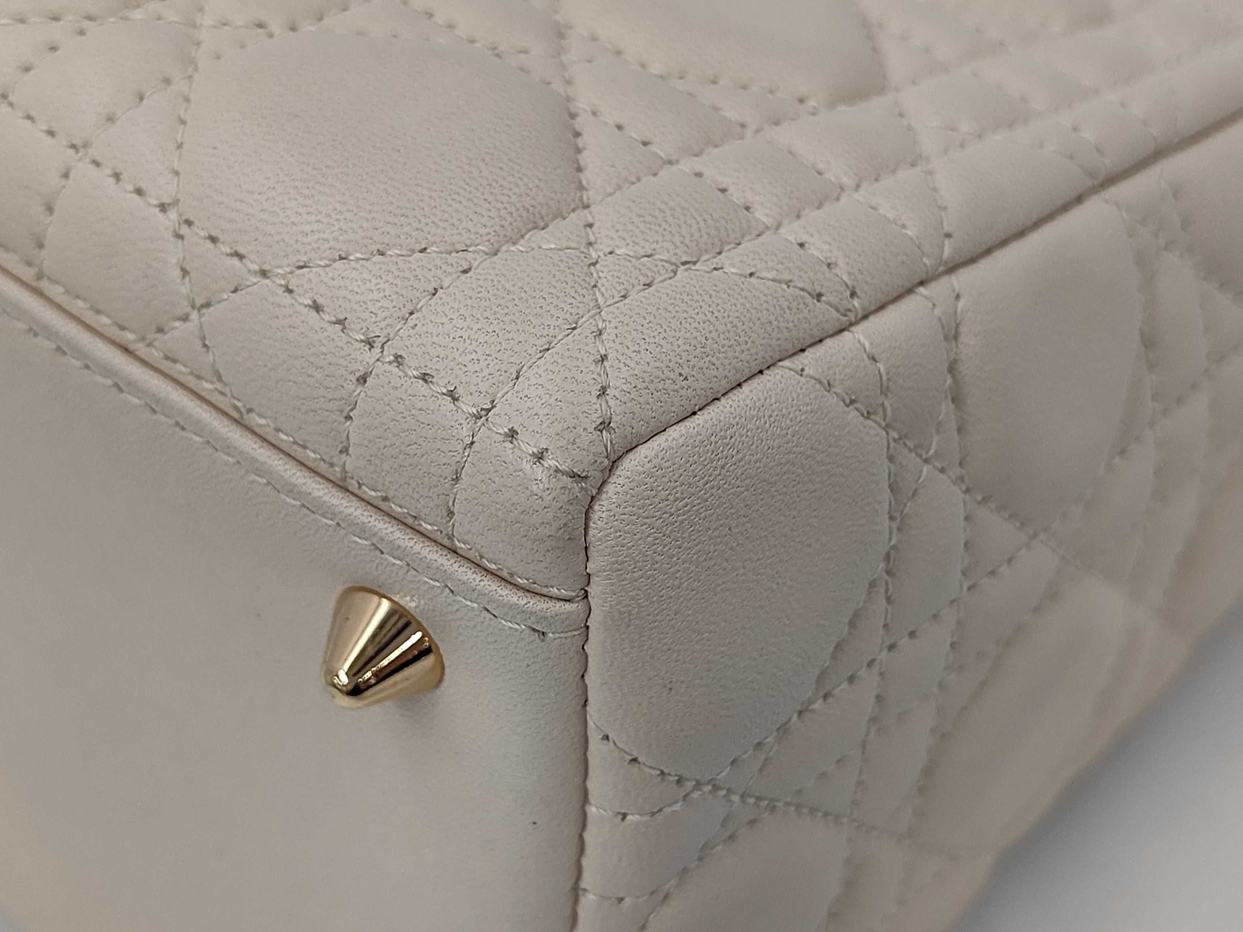 Lady Dior 2-Way Handbag with Gold Hardware — view 3