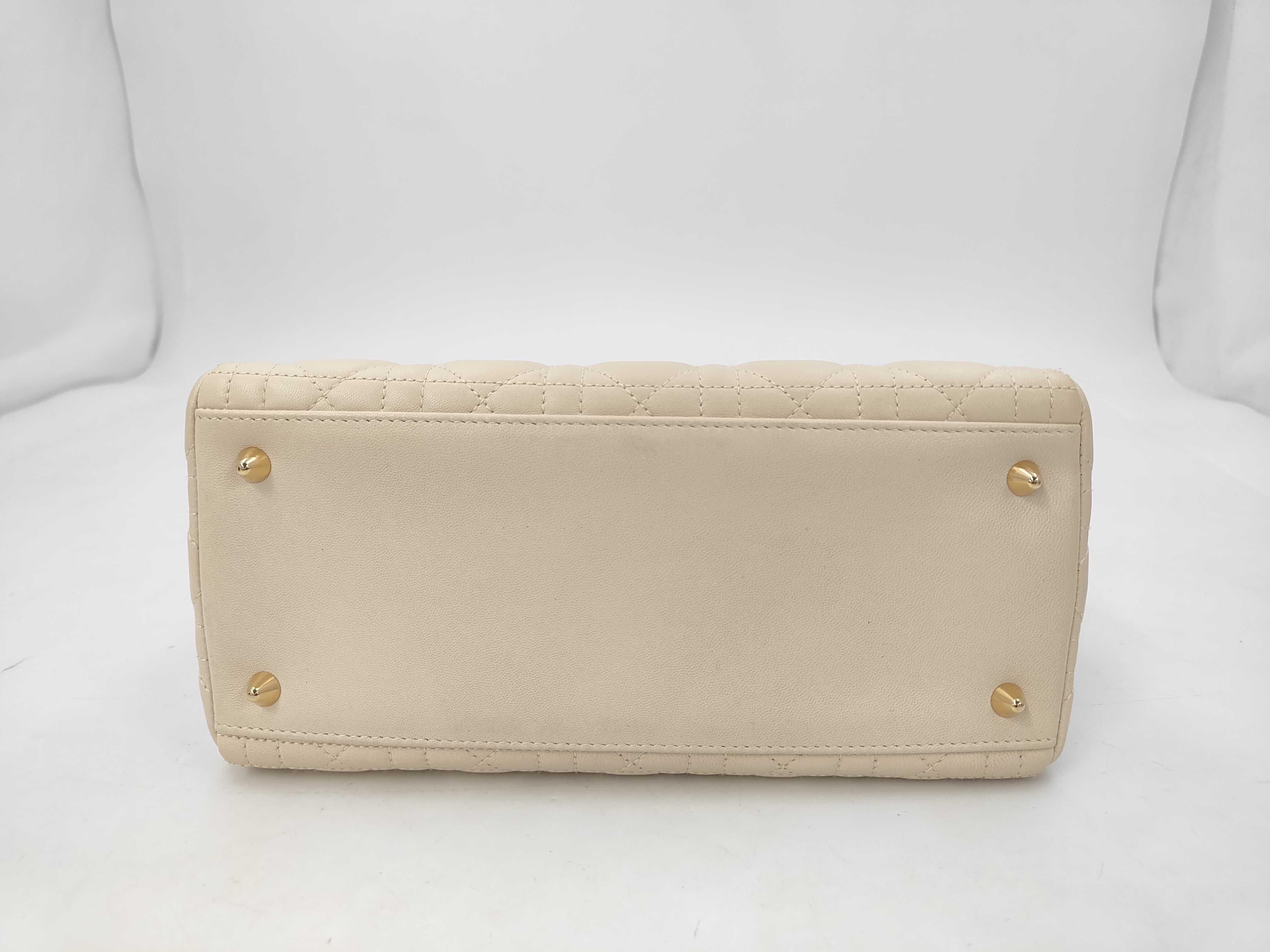 Lady Dior 2-Way Handbag with Gold Hardware — view 4