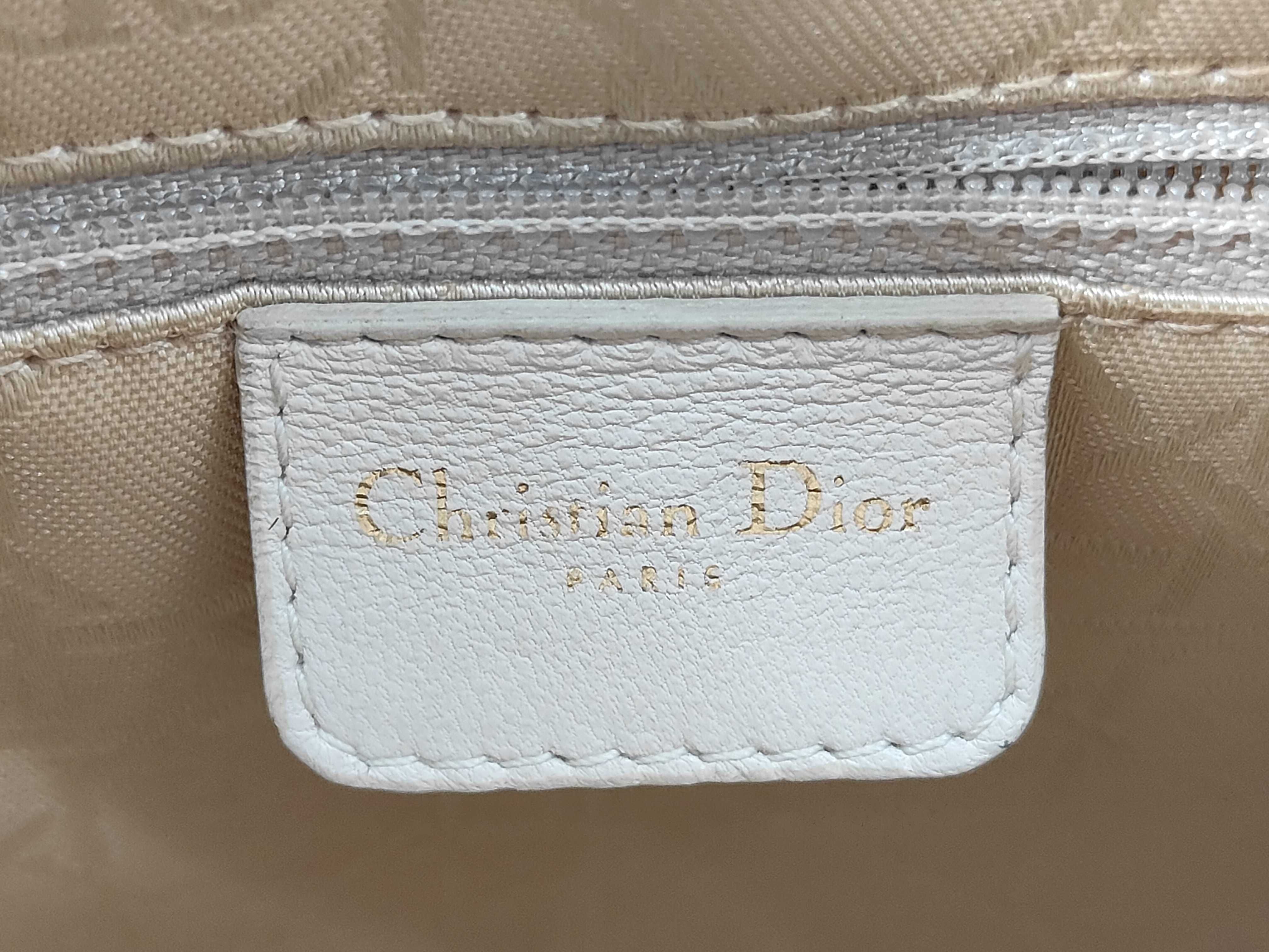 Lady Dior 2-Way Handbag with Gold Hardware — view 10