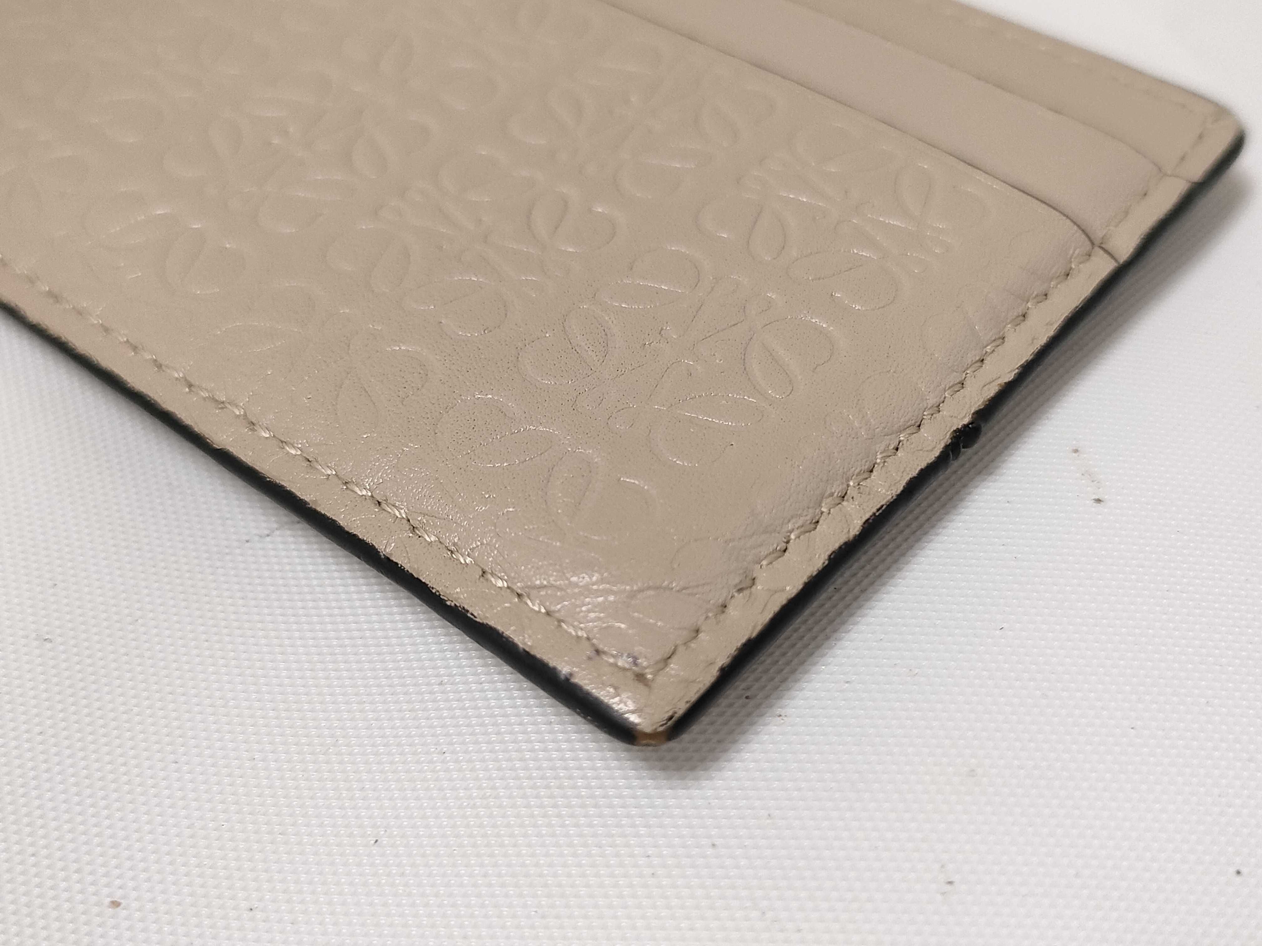 Anagram Card Case, Leather, Beige (Card Case/Pass Case/Business Card Holder) — view 6