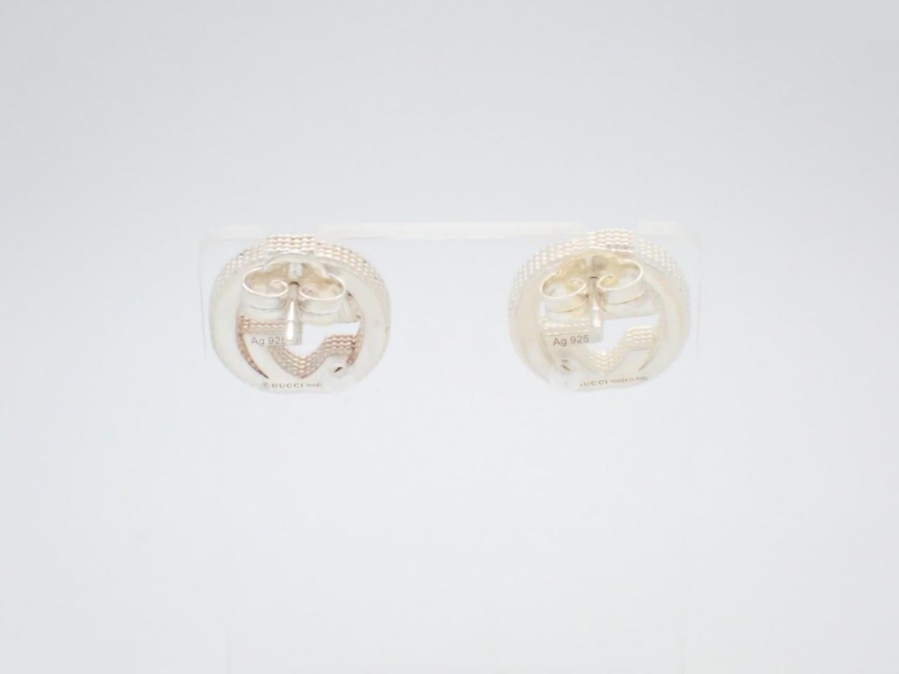 Interlocking G Earrings, 925 Sterling Silver, 6.0g — view 2