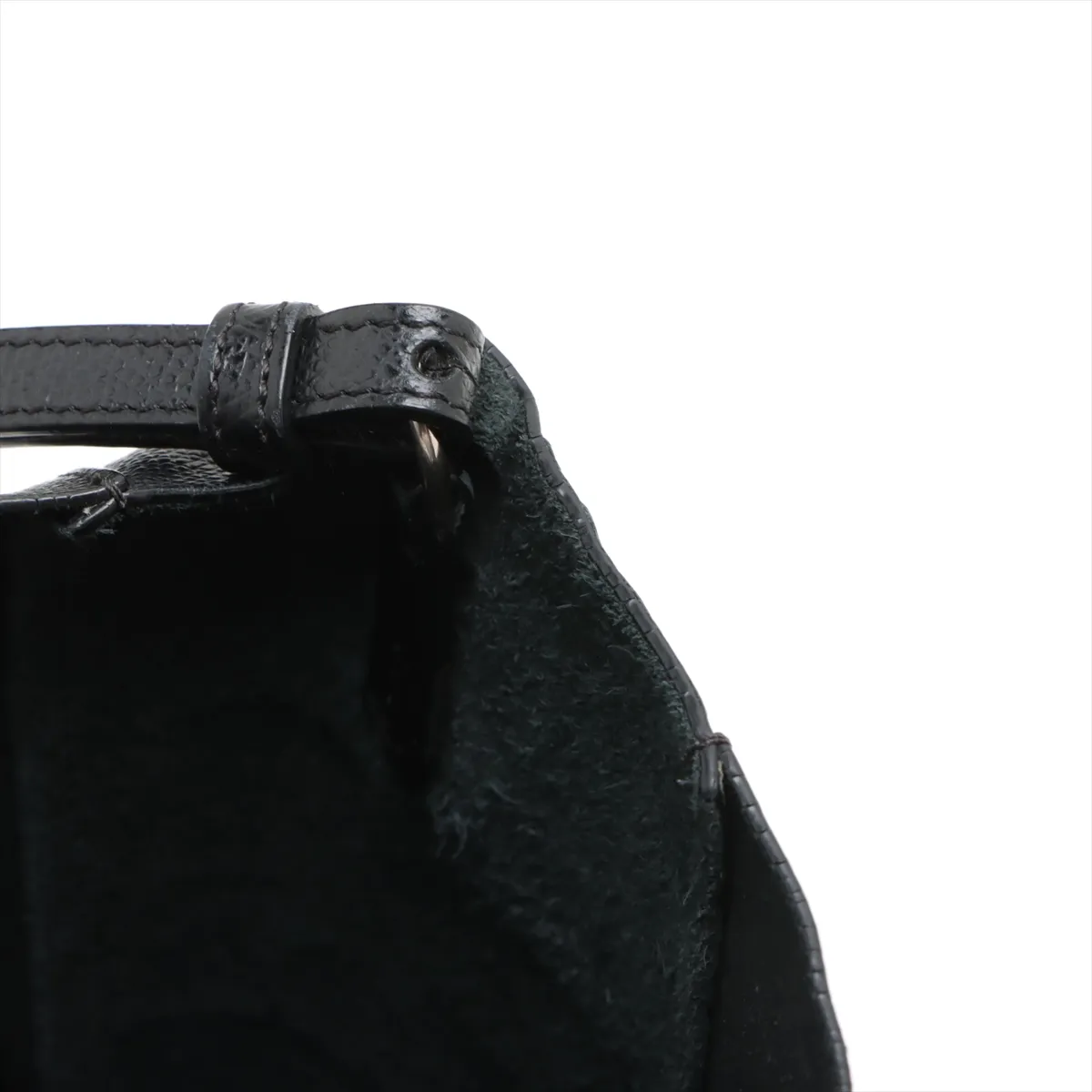 Vertical Cover Leather 2WAY Handbag Black — view 12