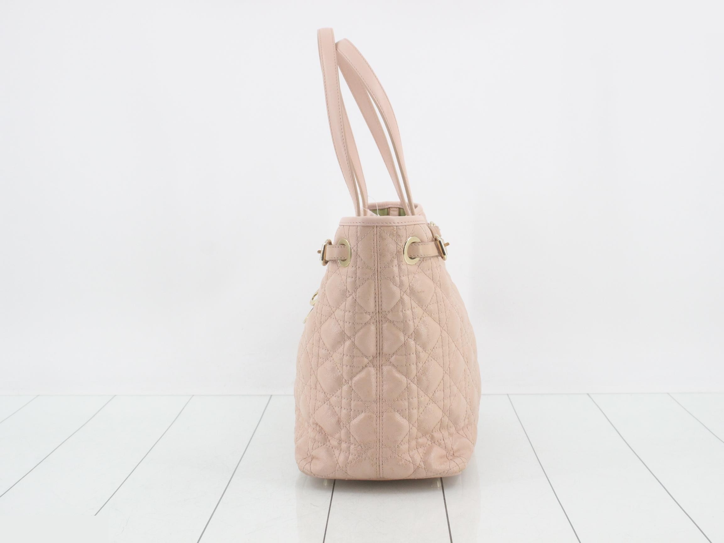 Panarea Cannage Pink Tote Bag — view 3