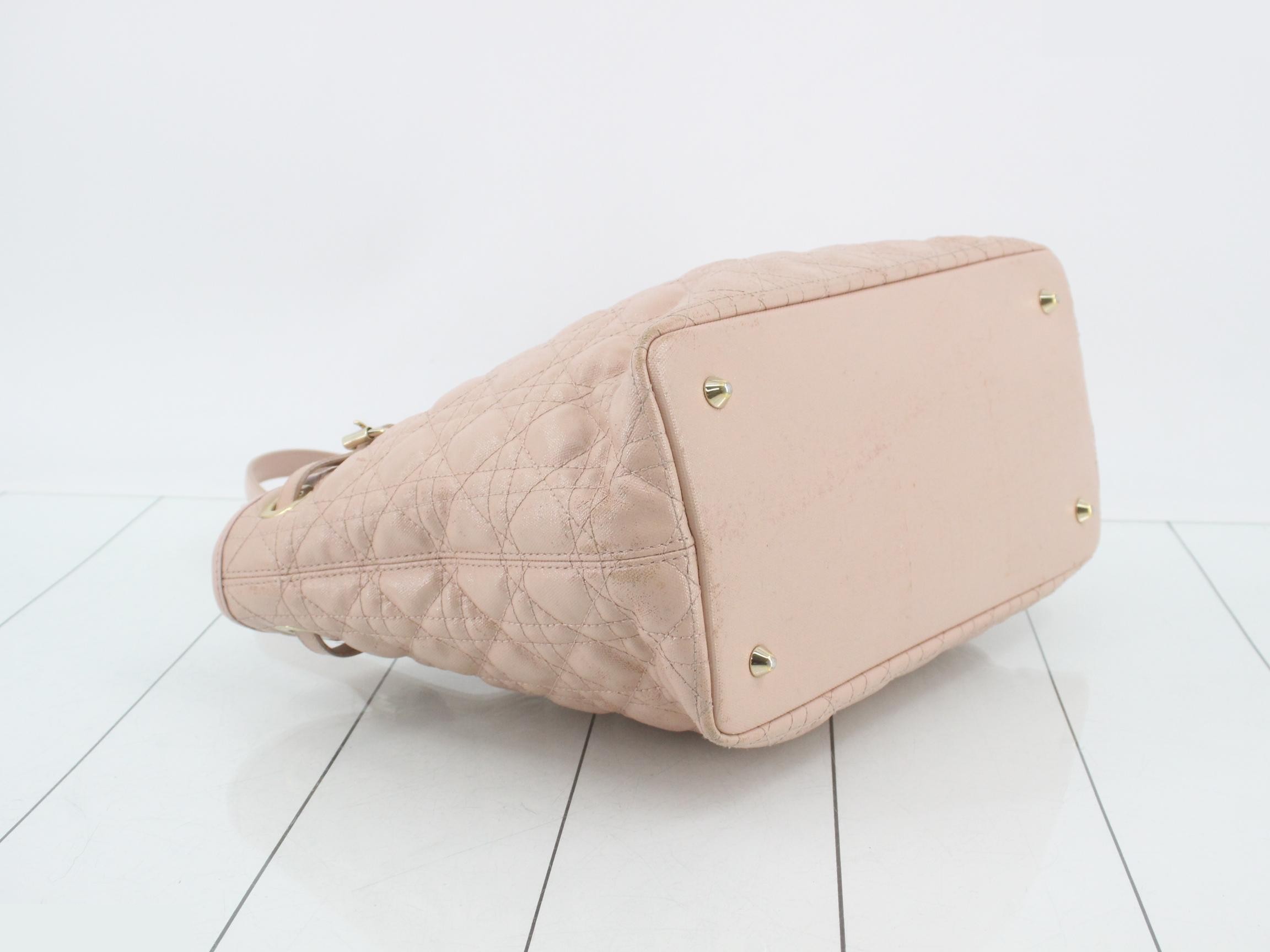 Panarea Cannage Pink Tote Bag — view 5