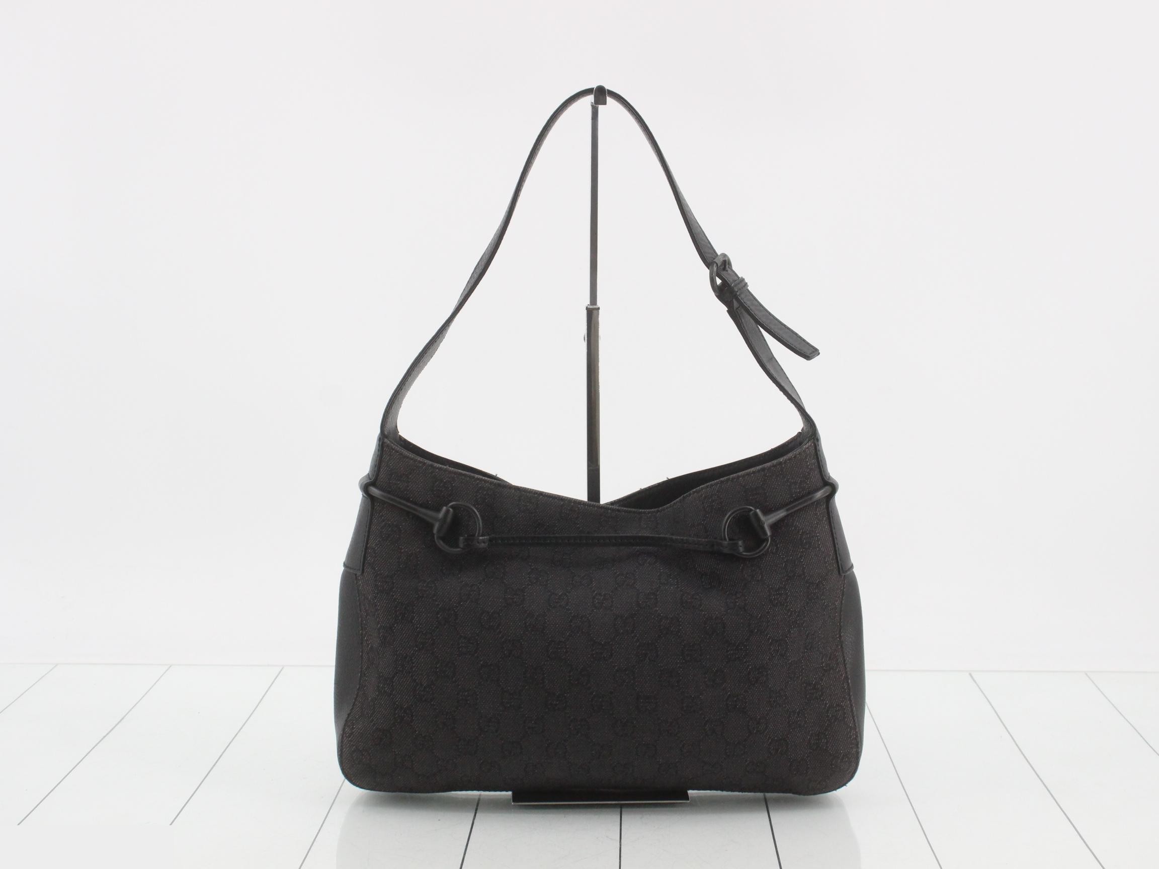Horsebit Denim GG Bag — view 2