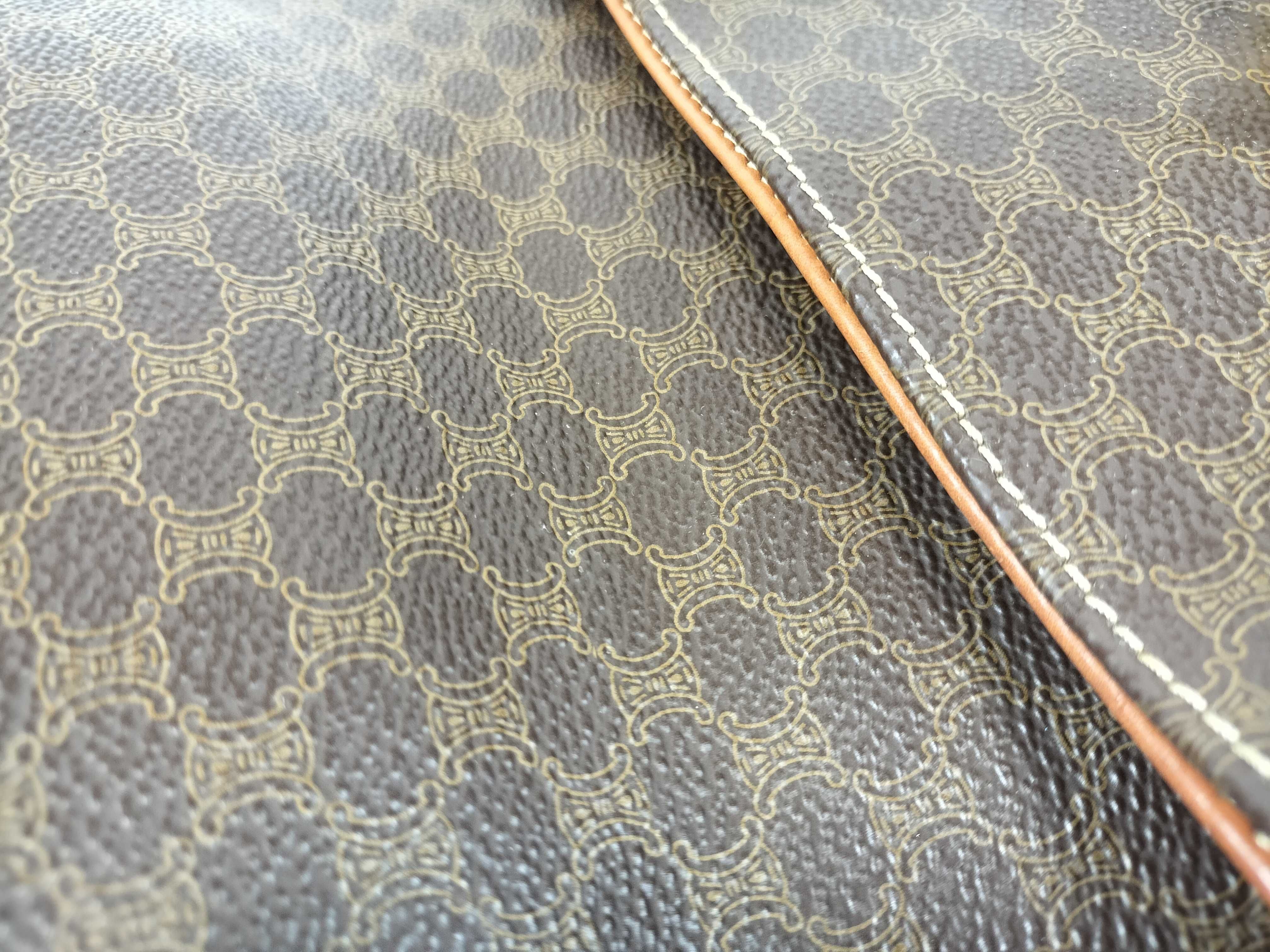 shoulder bag, Macadam pattern, brown shoulder bag — view 13