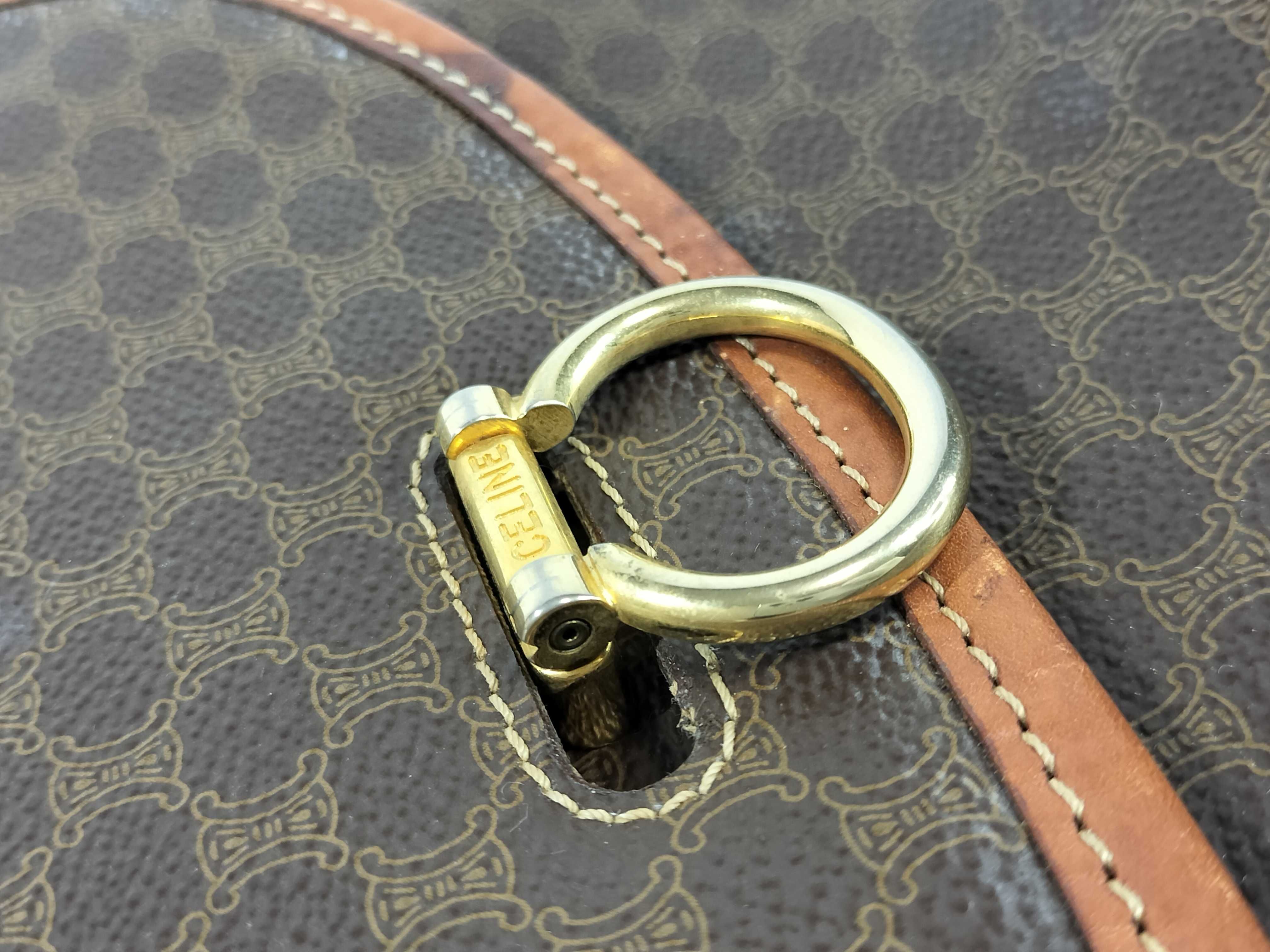 shoulder bag, Macadam pattern, brown shoulder bag — view 14