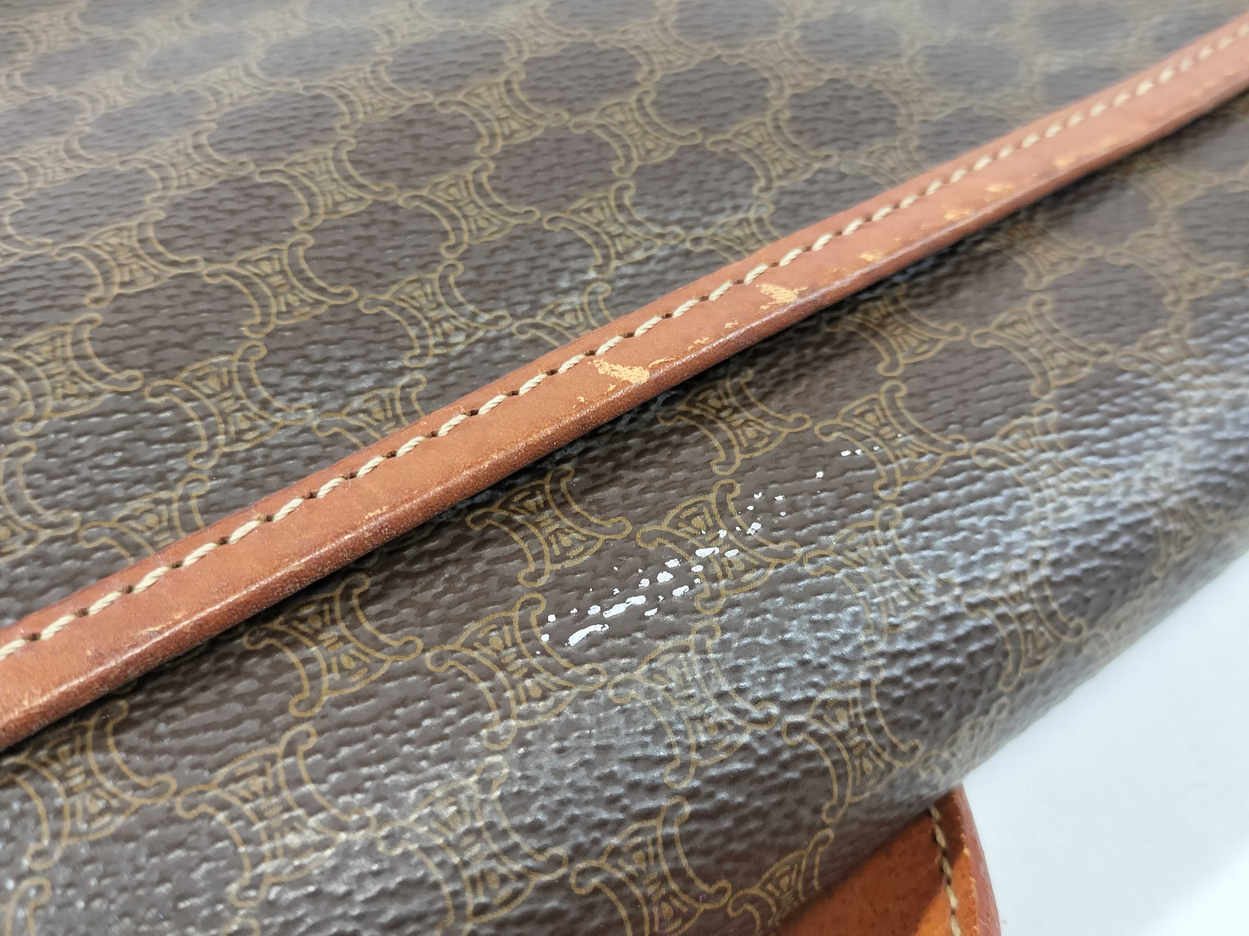 shoulder bag, Macadam pattern, brown shoulder bag — view 15