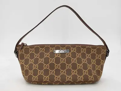 GG Supreme Canvas Accessory Pouch
