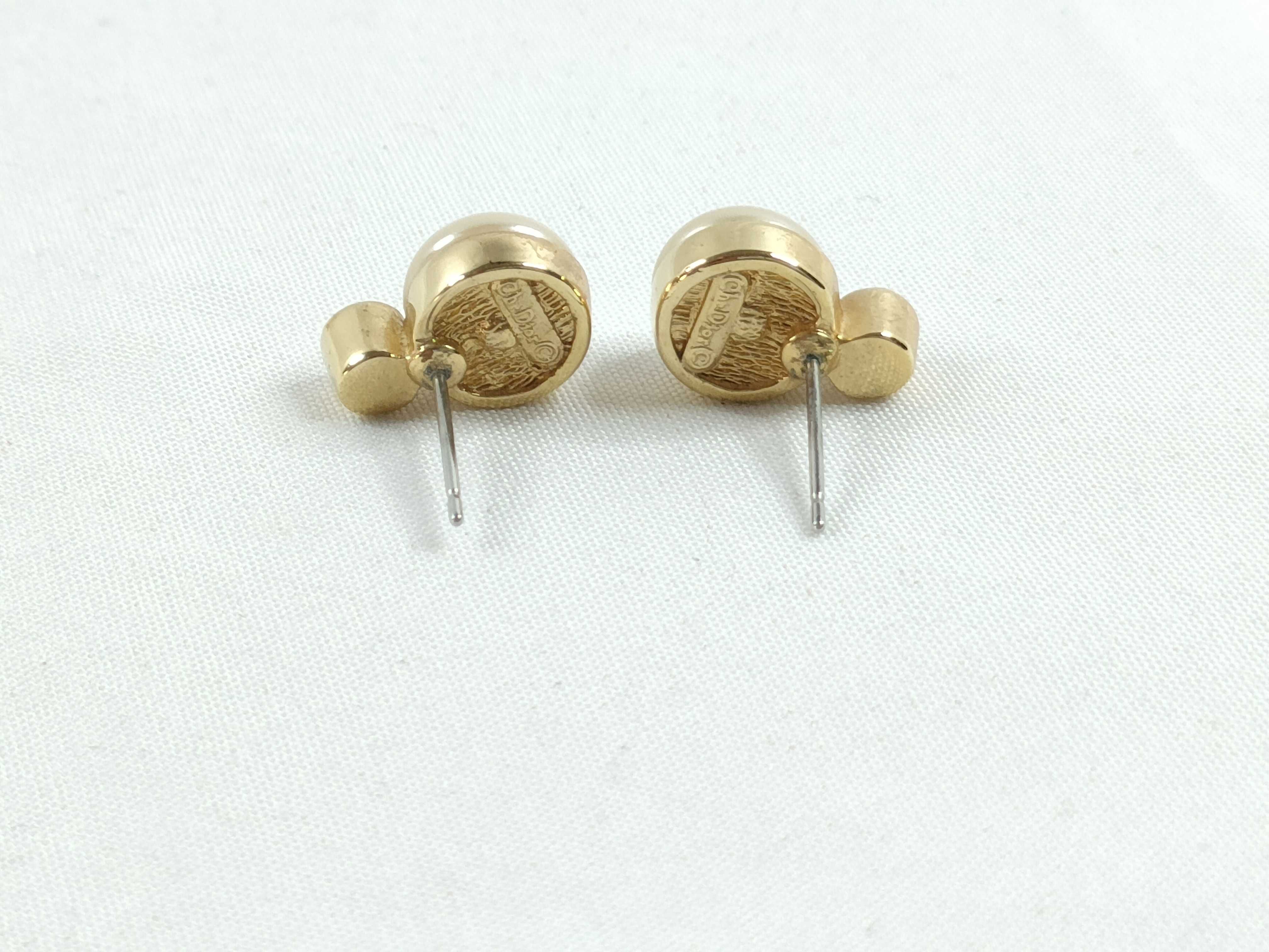 Christian Pearl Gold Earrings — view 3