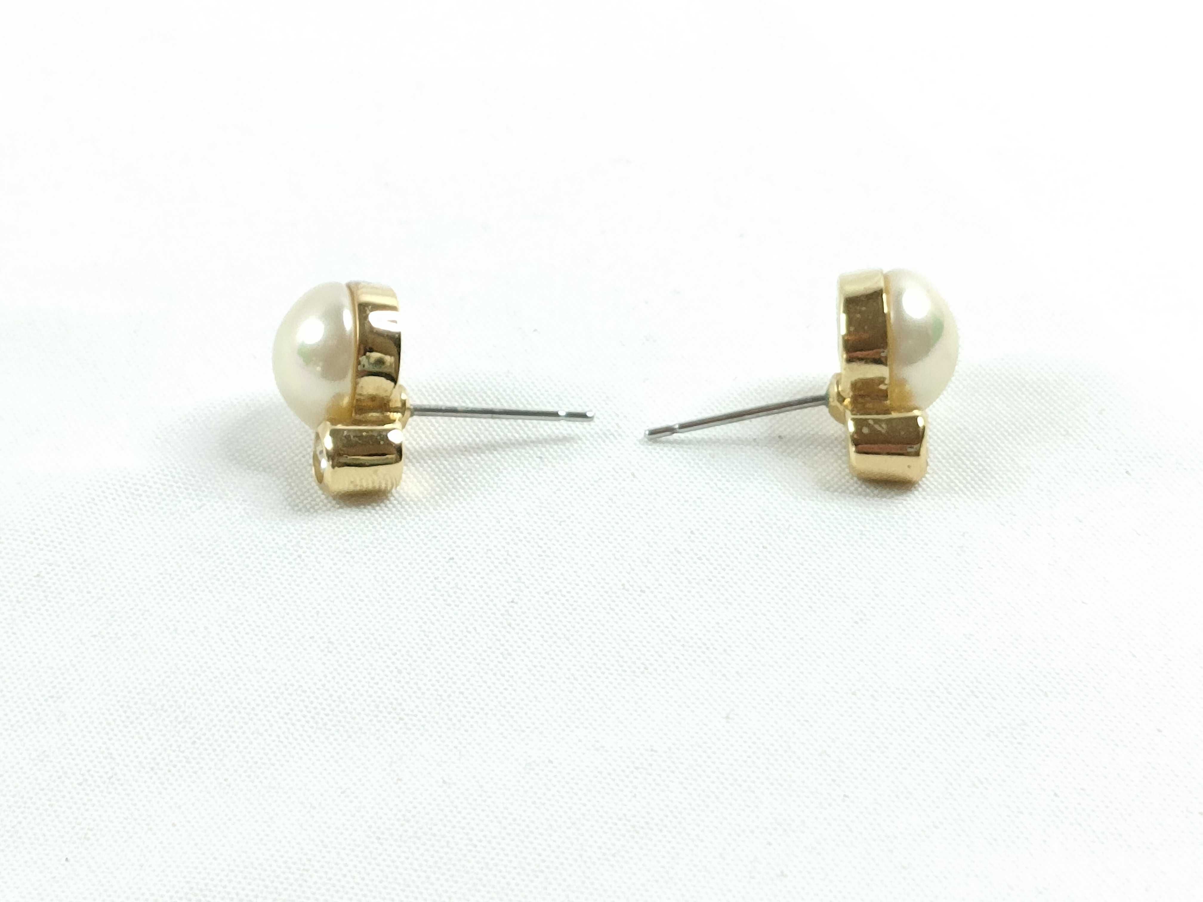 Christian Pearl Gold Earrings — view 6