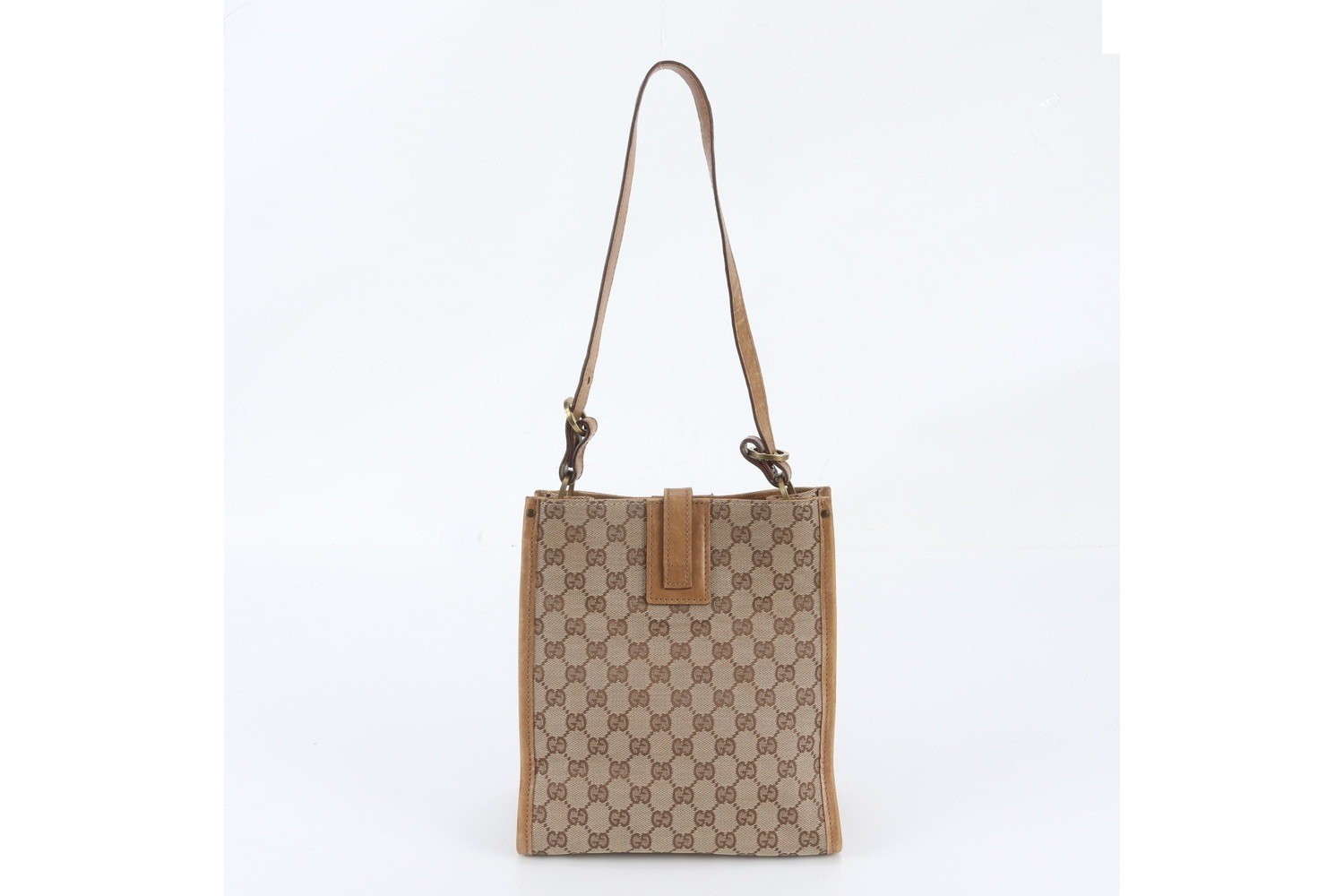 GG Canvas 110292 Leather Shoulder Bag — view 3