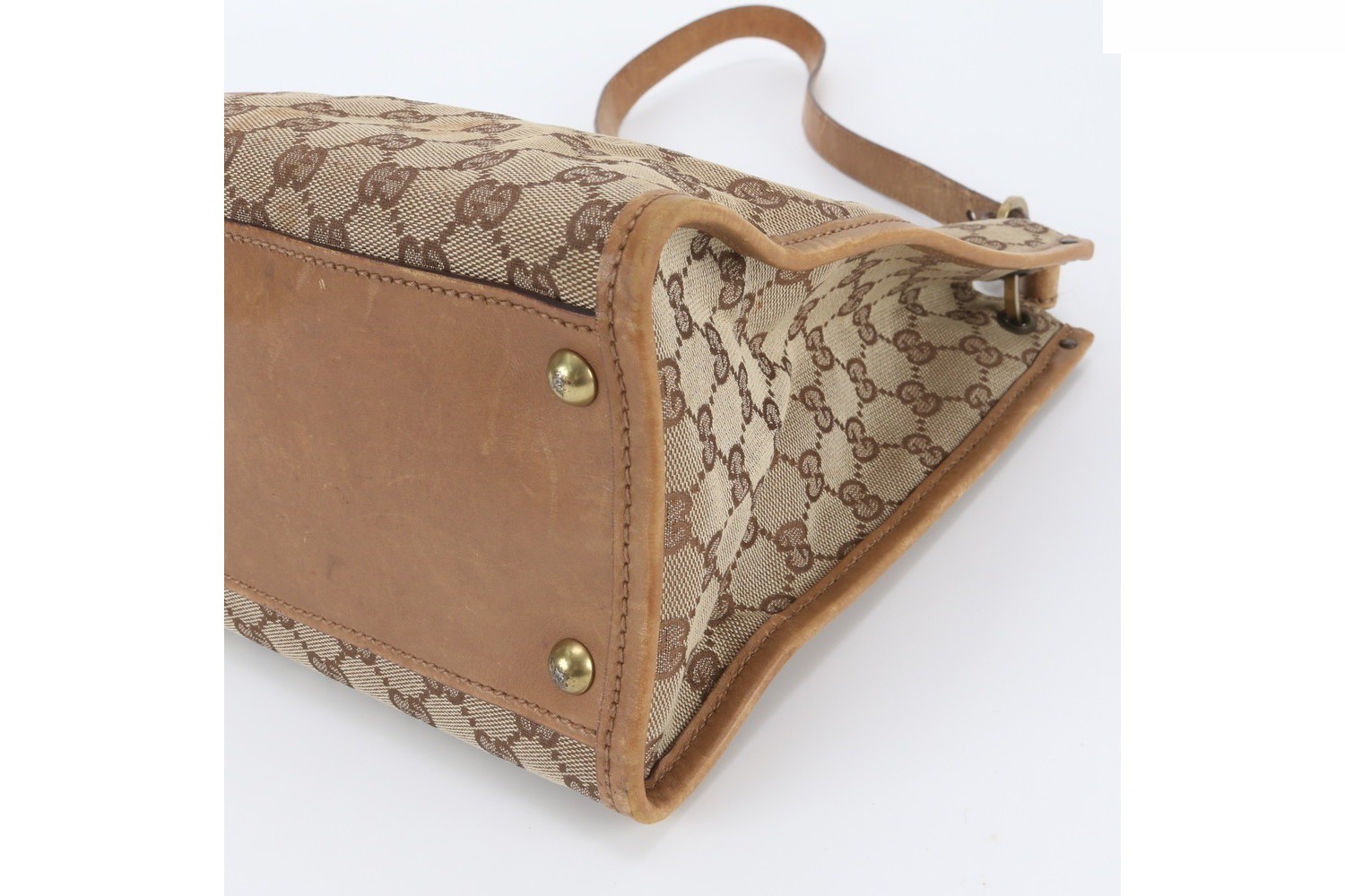 GG Canvas 110292 Leather Shoulder Bag — view 4
